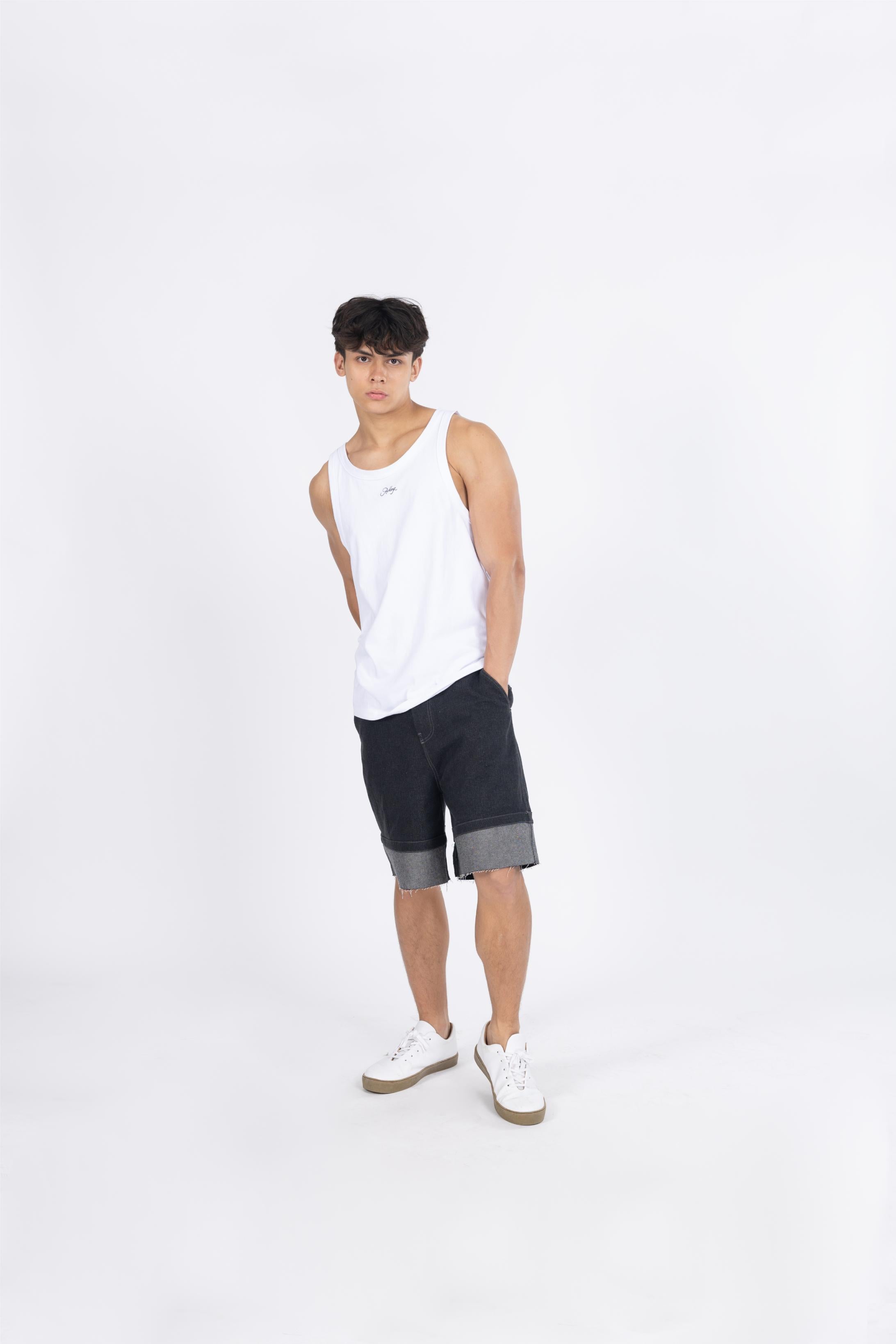 Cotton Rib Tank Top Men - Ceramic