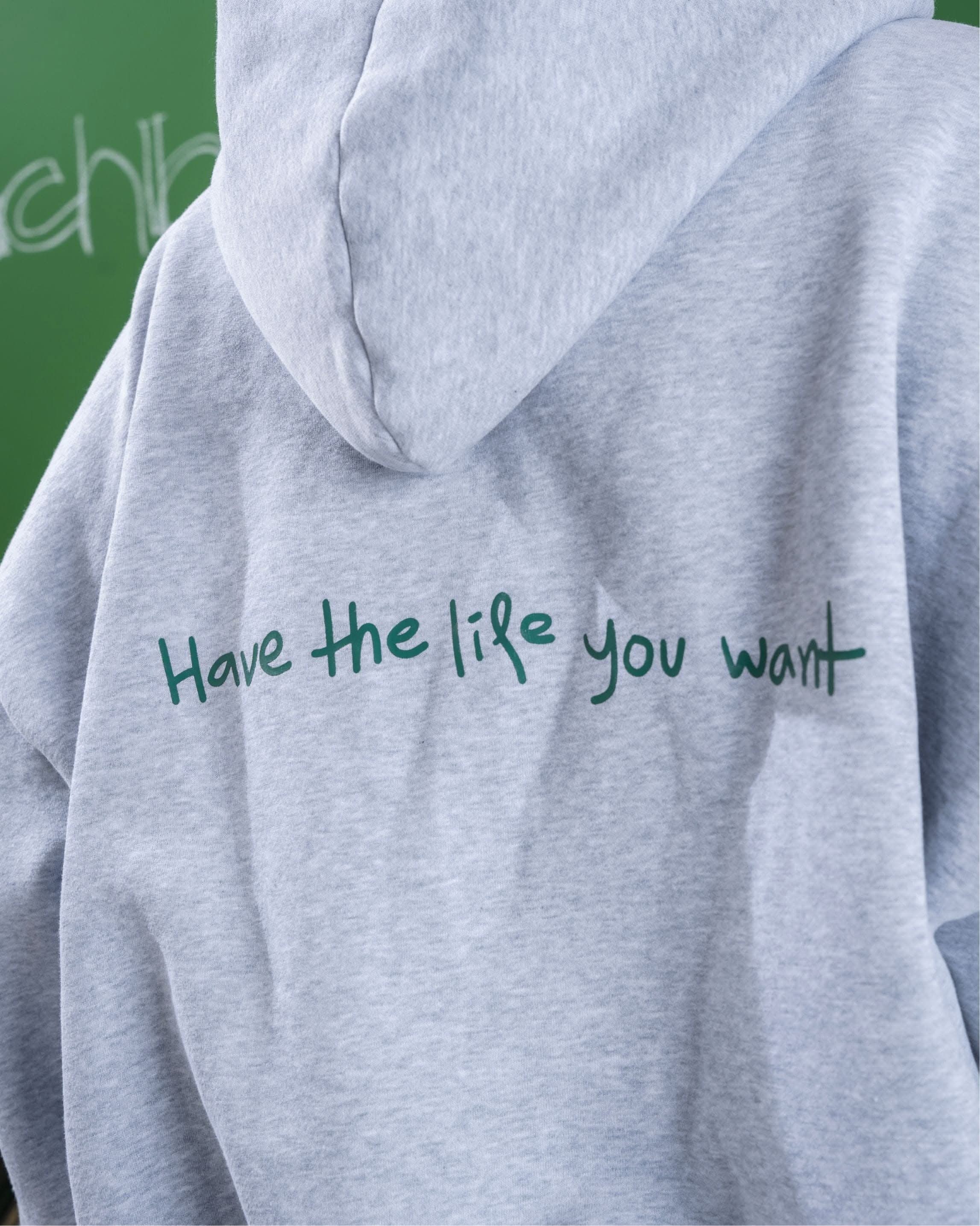 Double Zip Box Hoodie - Heather Gray