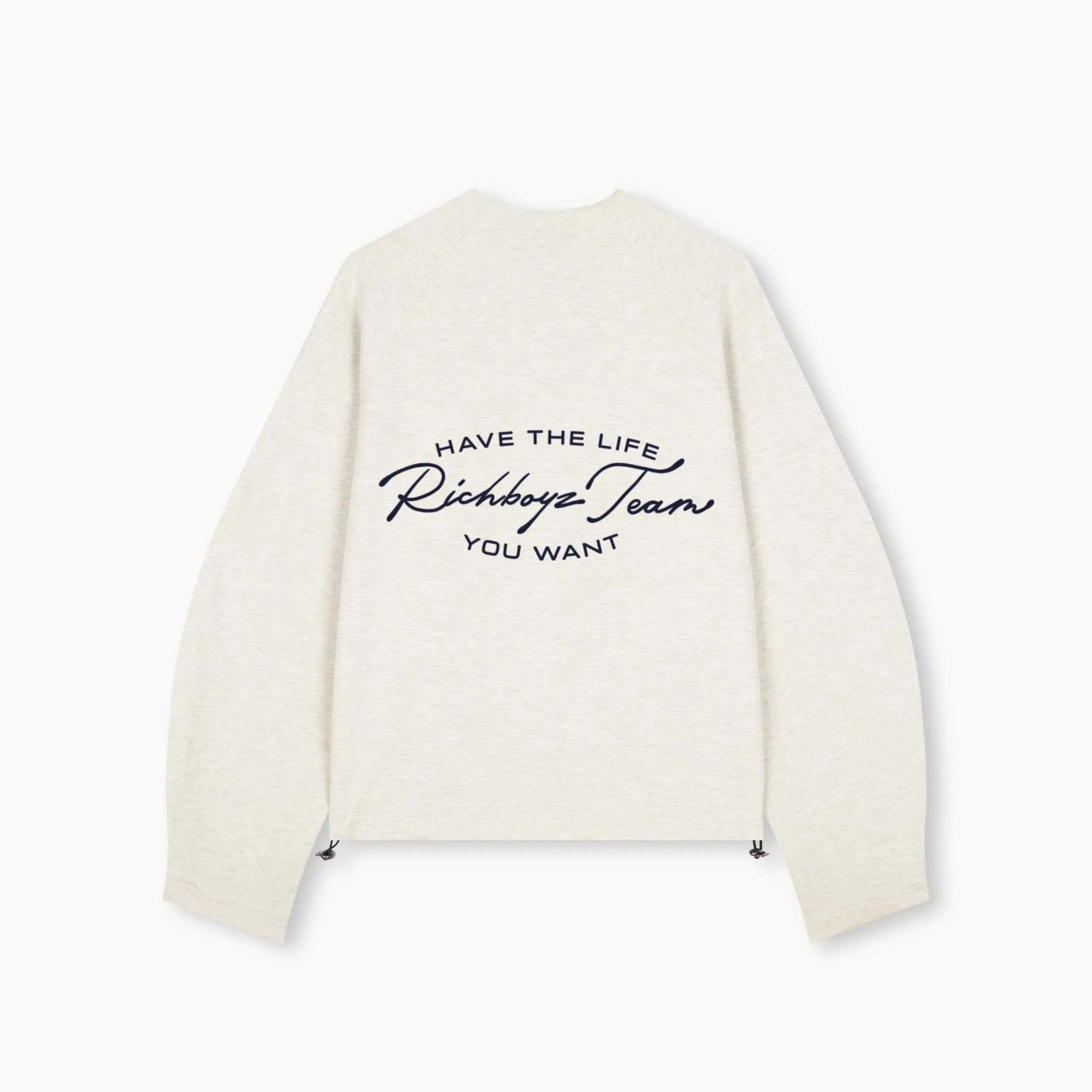 Airy Zip Sweater - Heather Gray