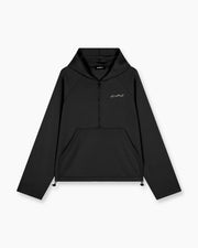 Airy Quarter Zip Hoodie - Smoke