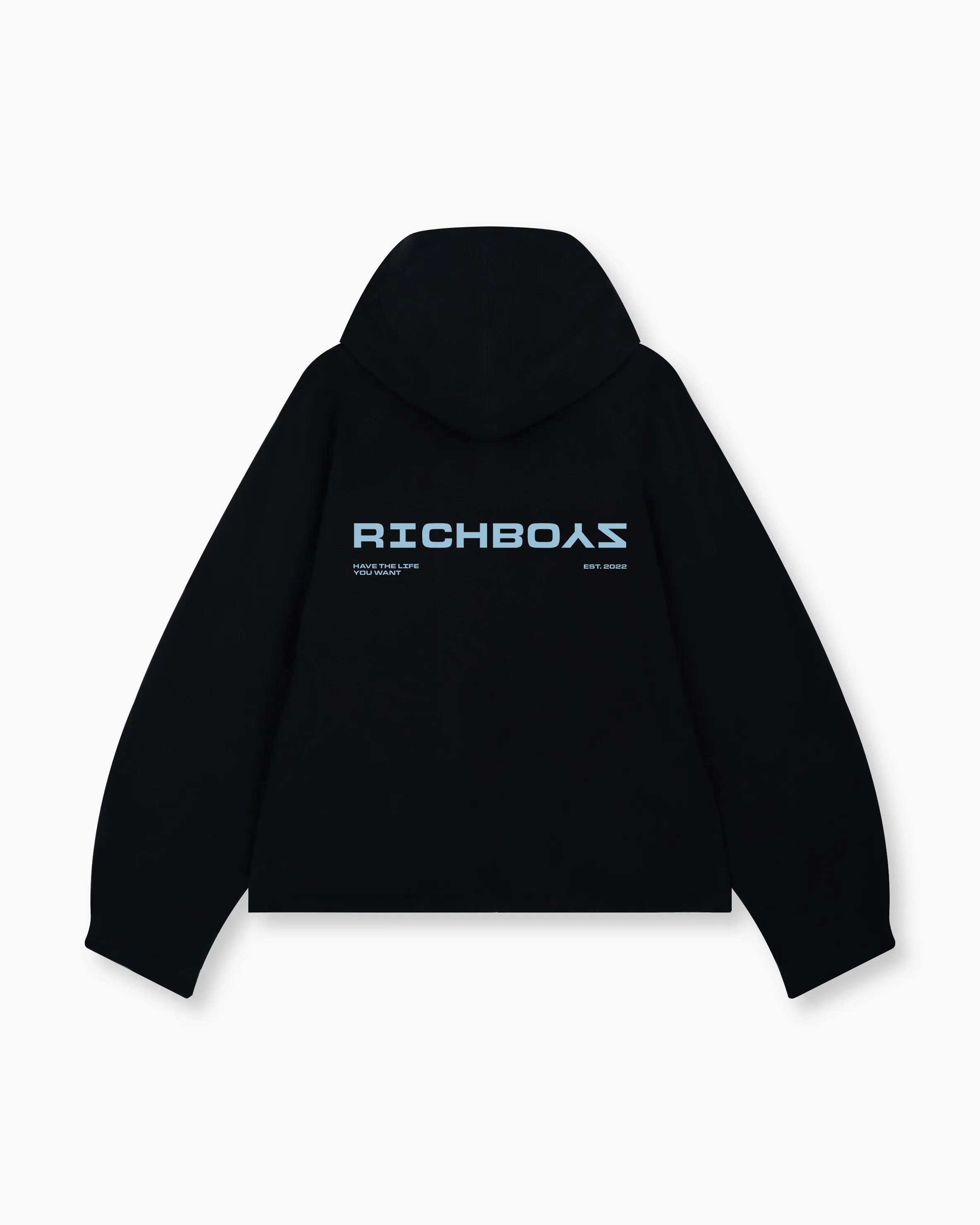 Airy Zip Hoodie - Black