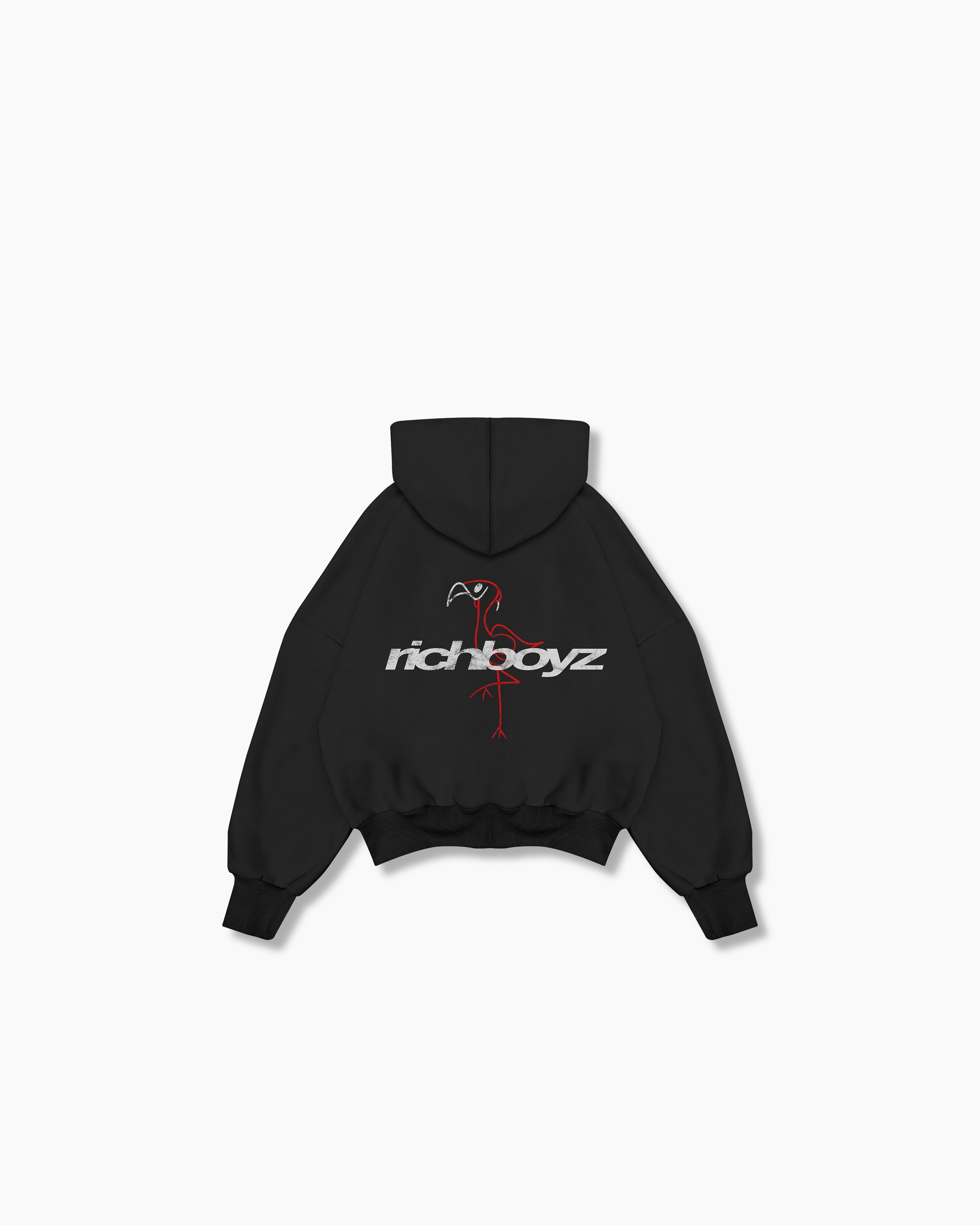 Double Zip Box Hoodie - Asphalt