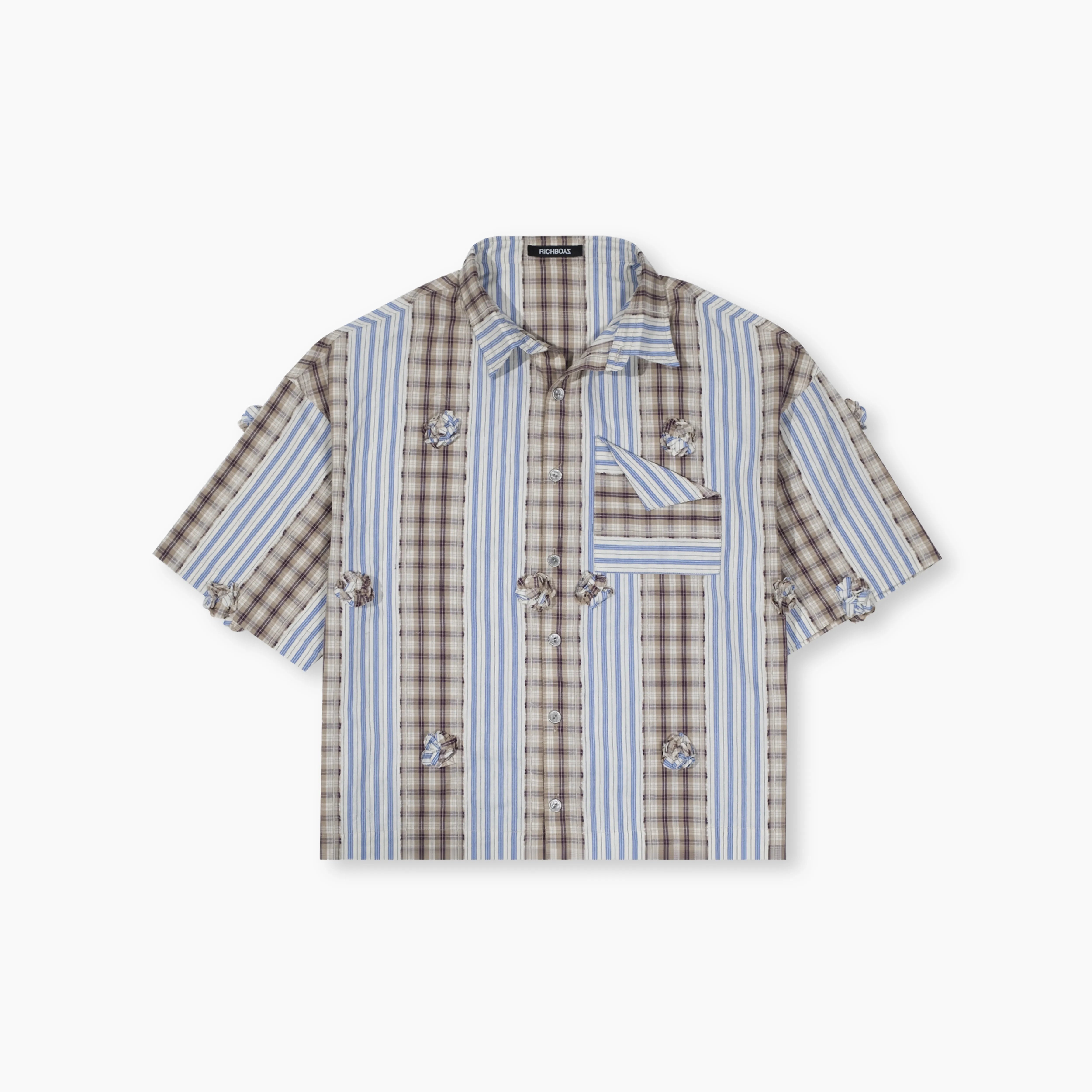 Box Polo Plaid - Sky