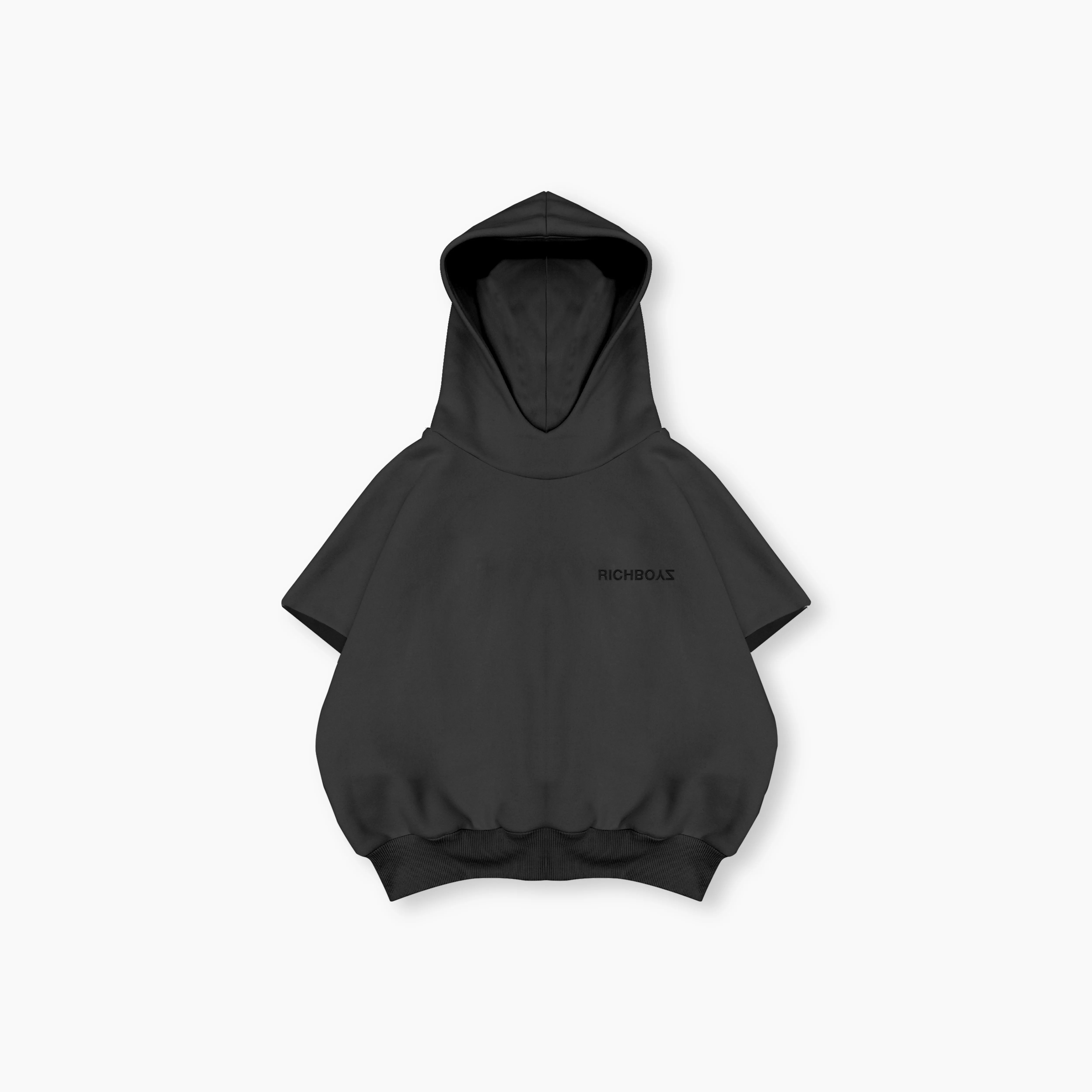 Cut Off Hoodie - Haiiro