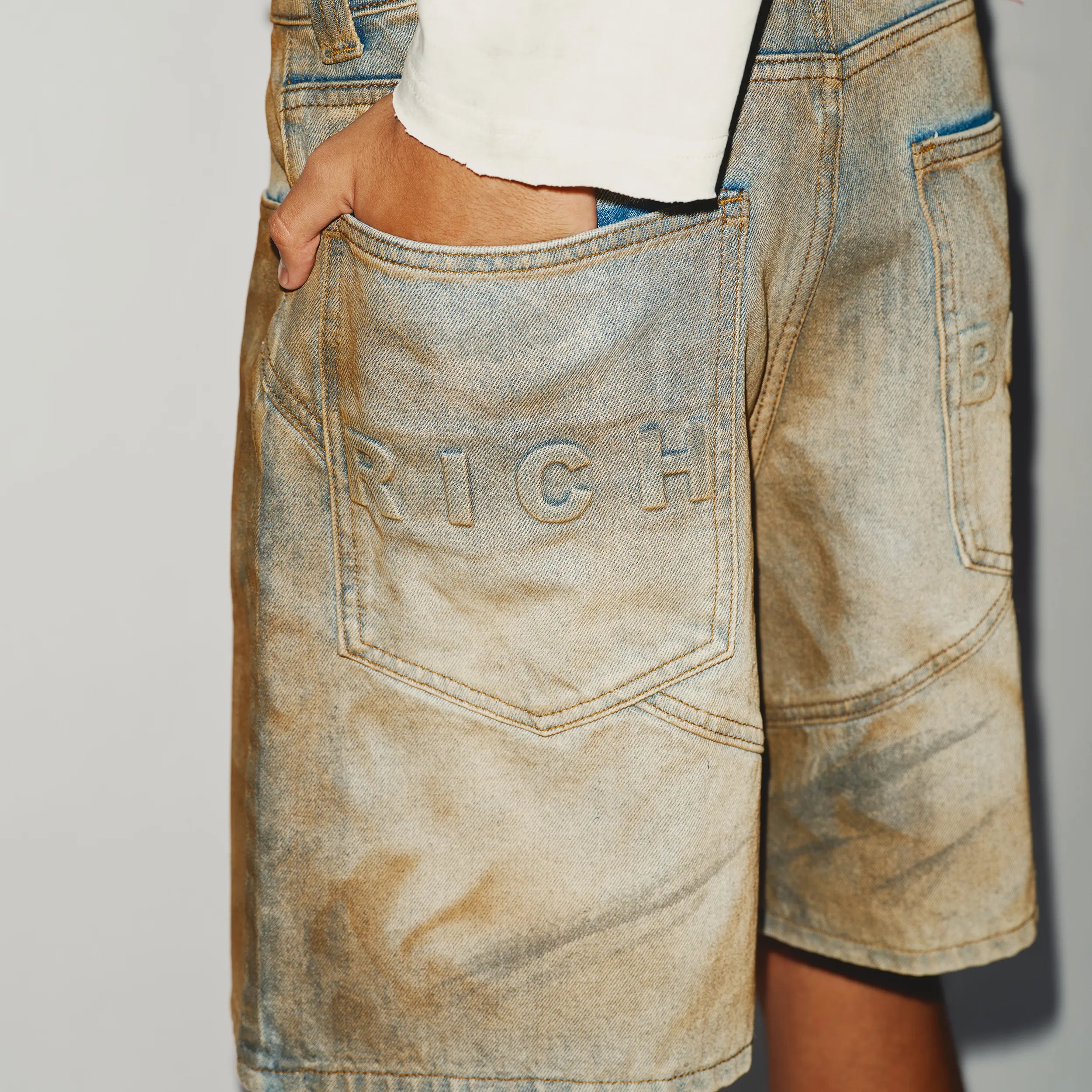 Denim Short - Mud