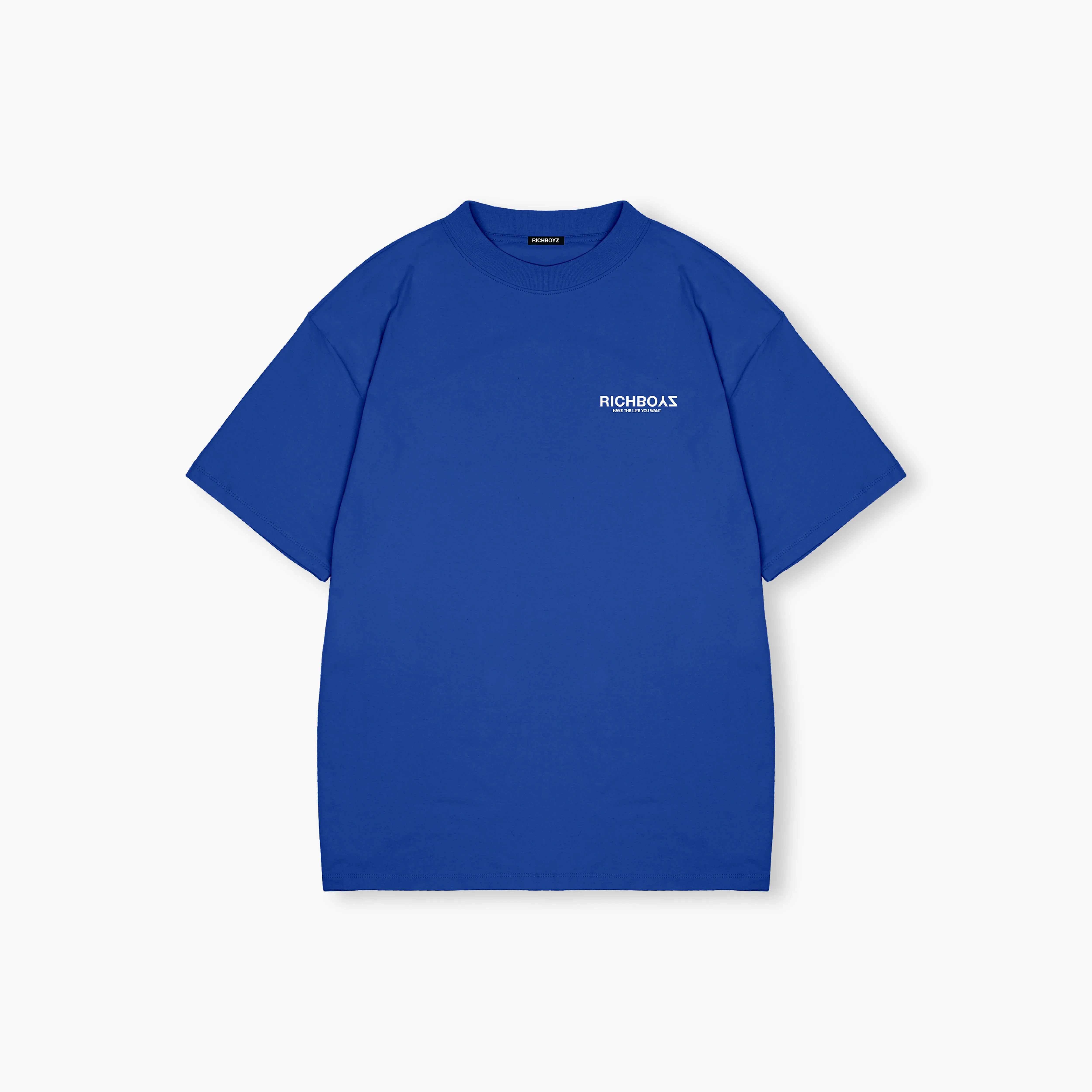 Relaxed Drop Shoulder Tee - Cobalt Blue