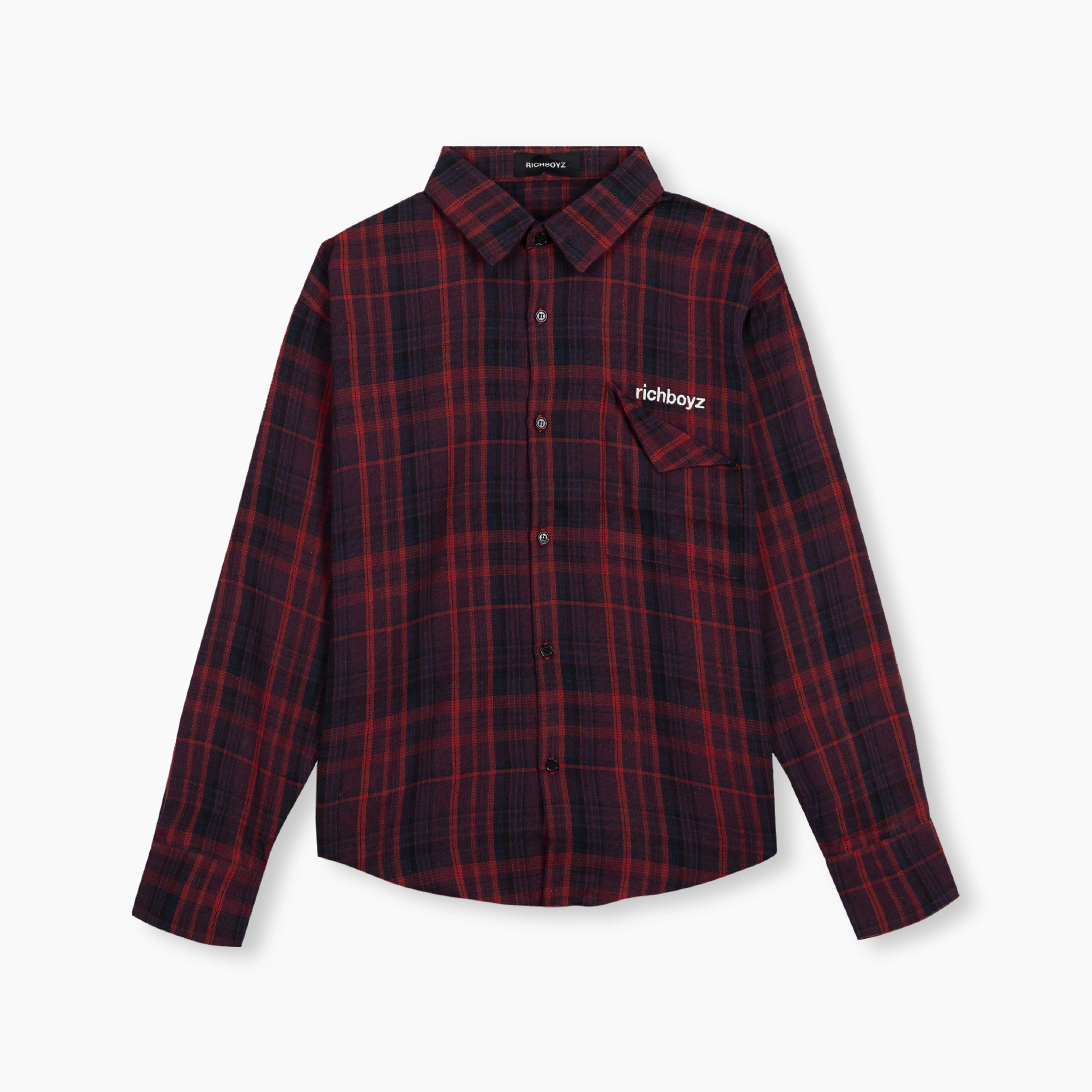 Kids PJ Long Sleeve - Cane Red