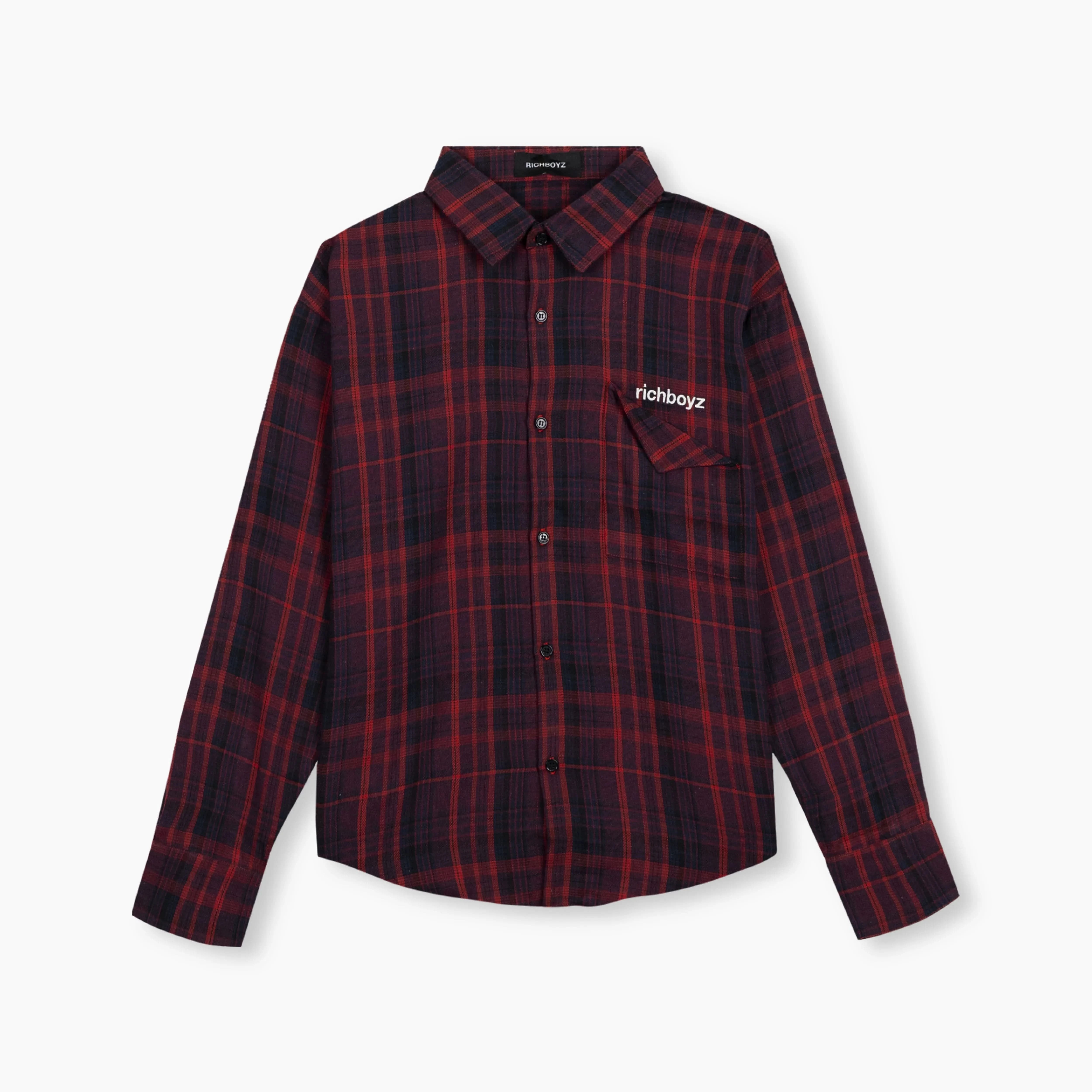 Kids PJ Long Sleeve - Cane Red
