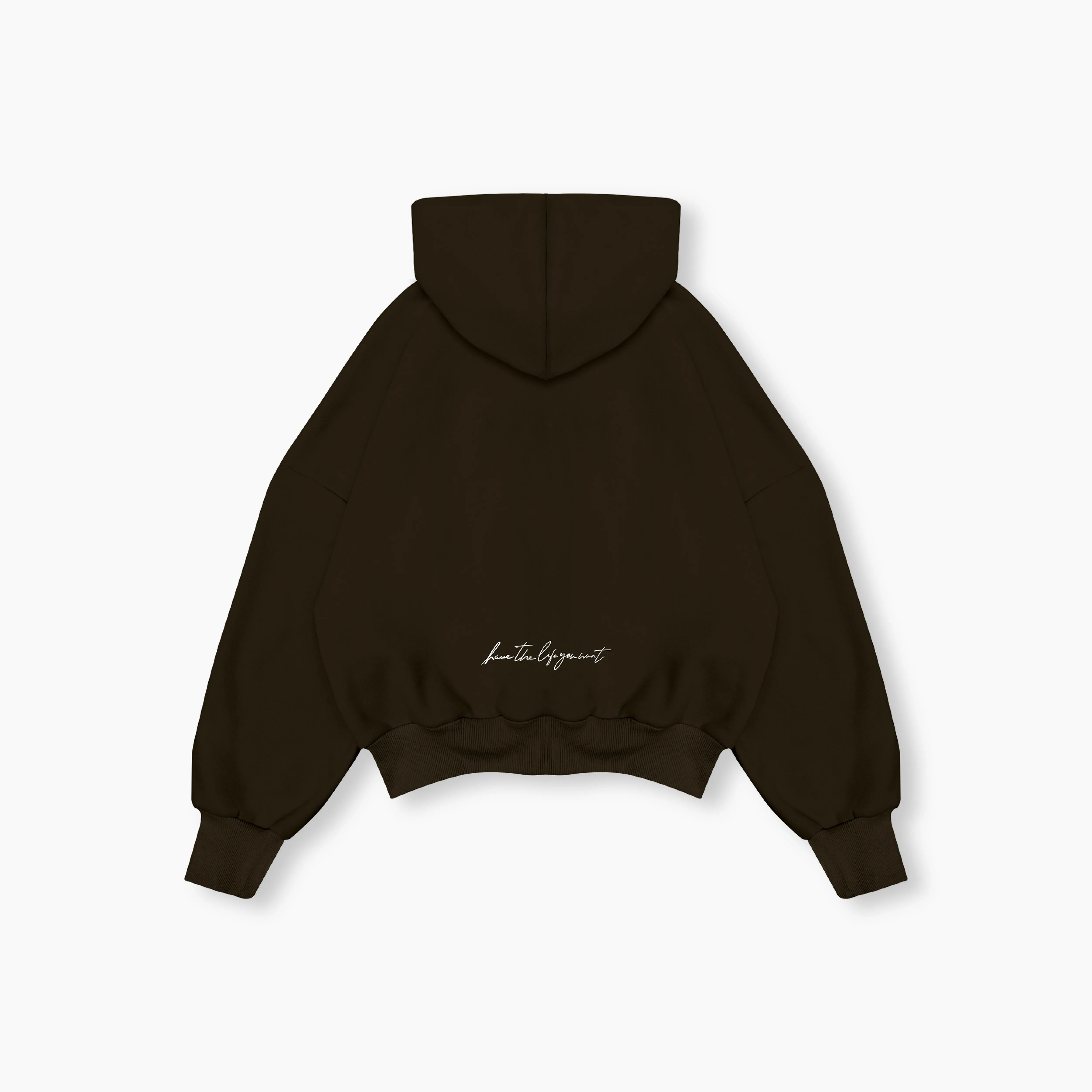 Zip Plush Hoodie - Cocoa