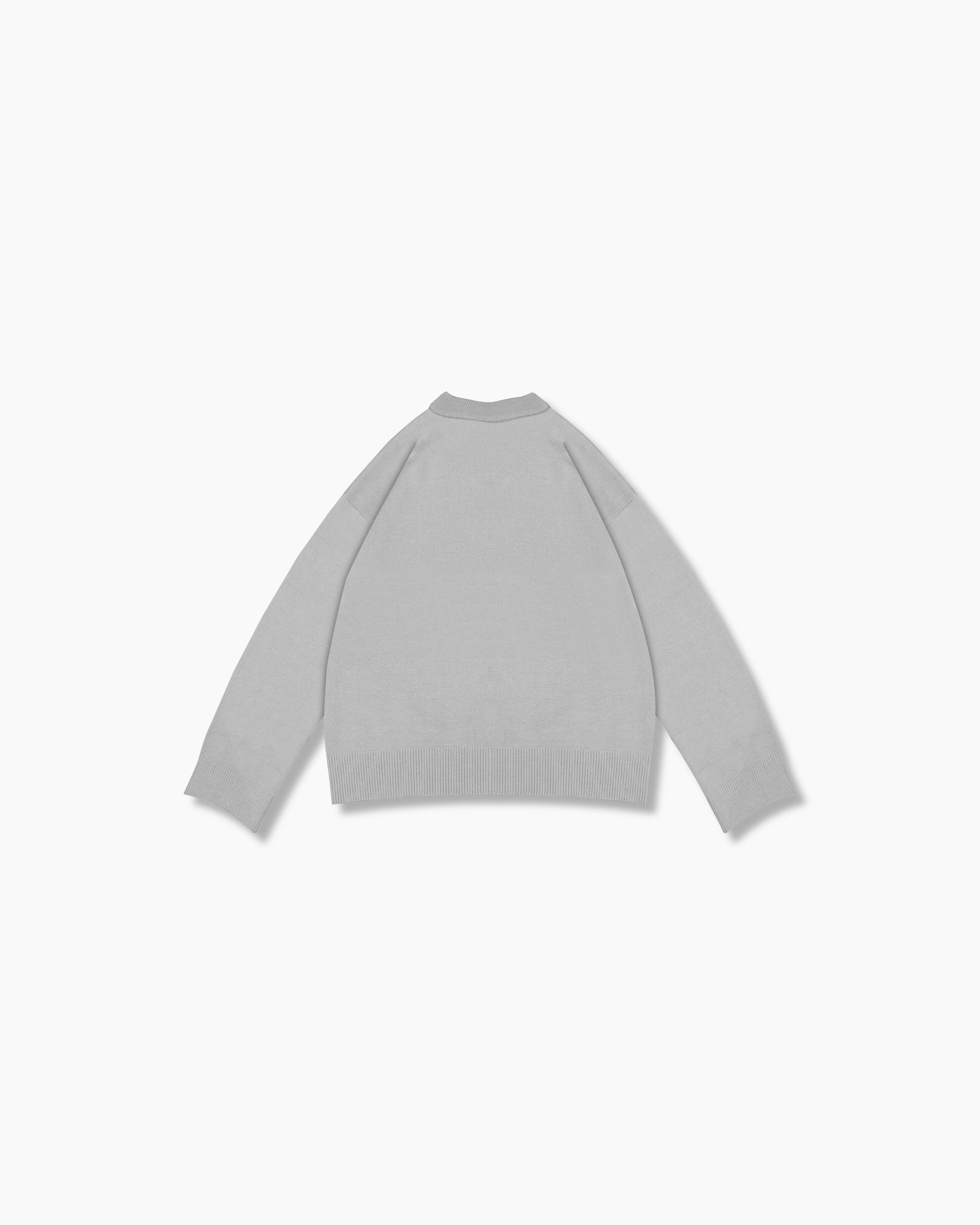Knitted Sweater - Pebble