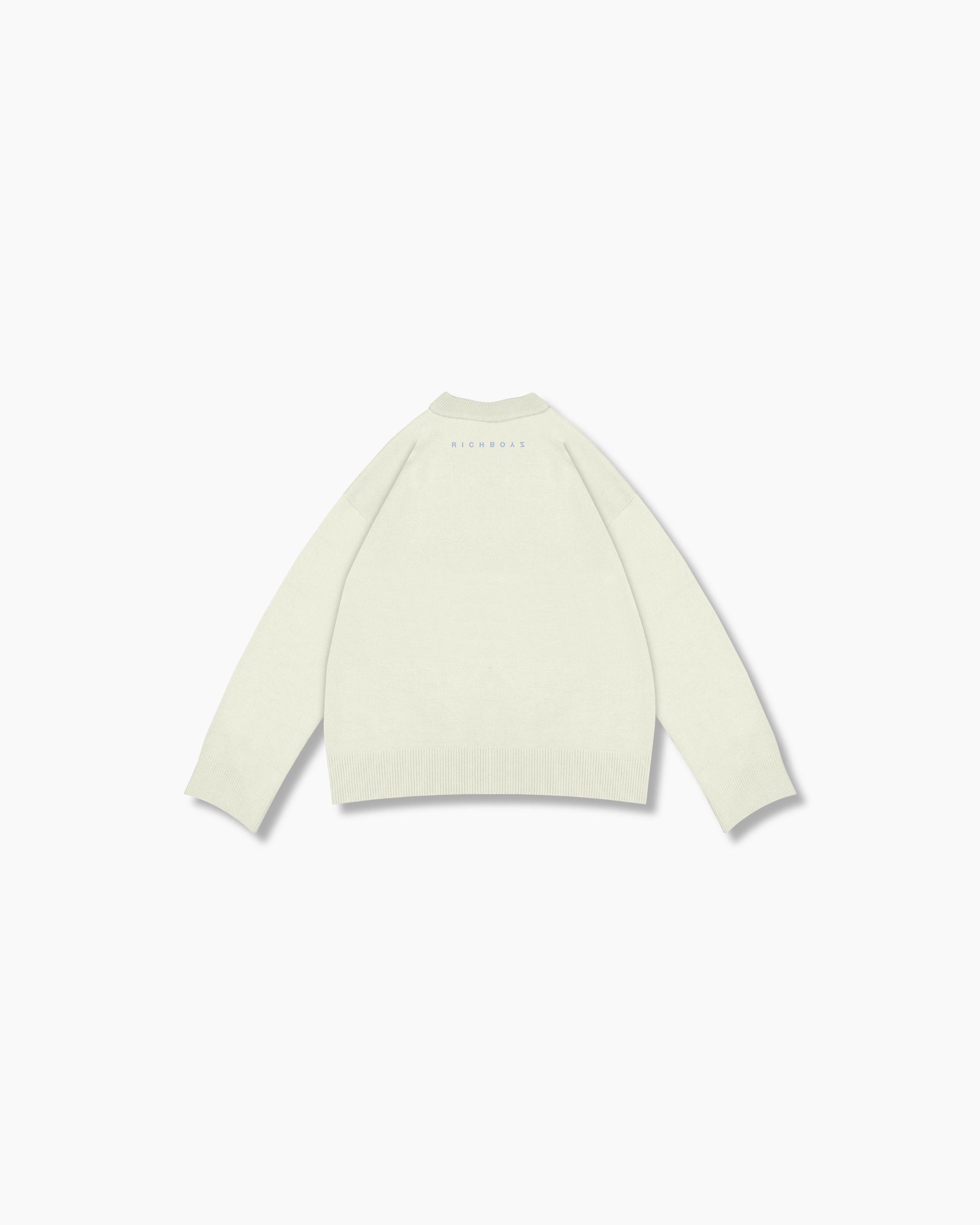 Knitted Porcelain Sweater - Champagne