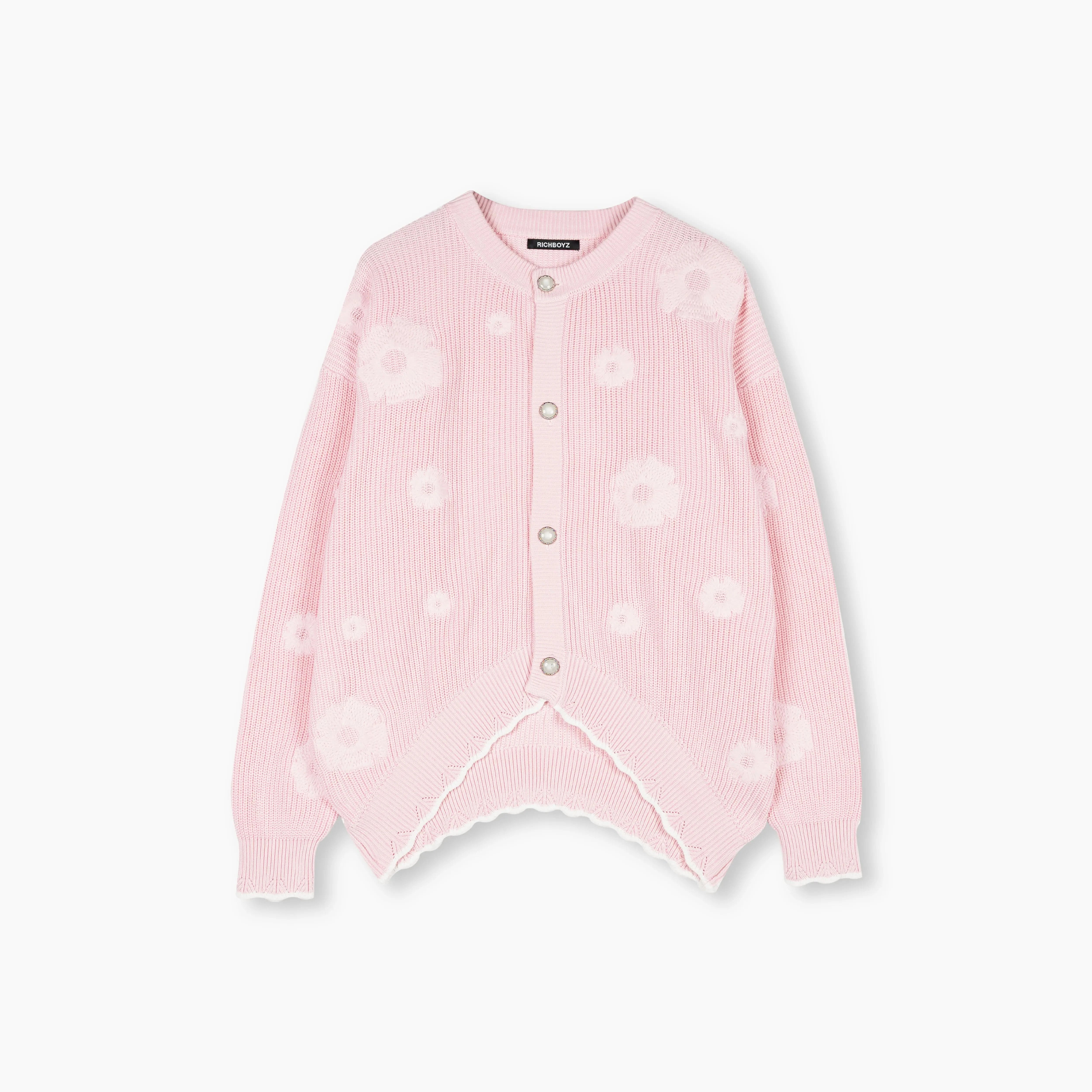 Knitted Cardigan - Pink