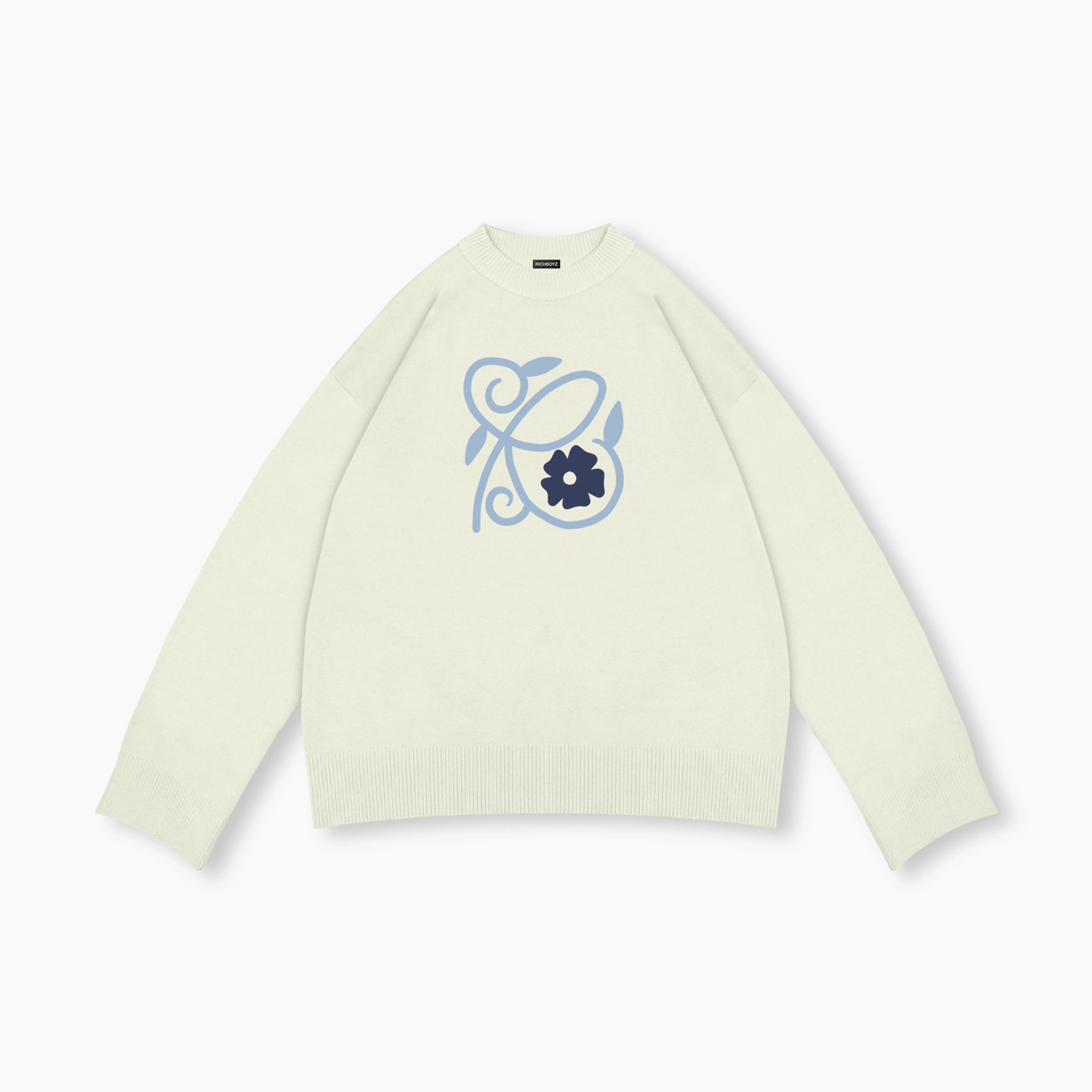Knitted Porcelain Sweater - Champagne