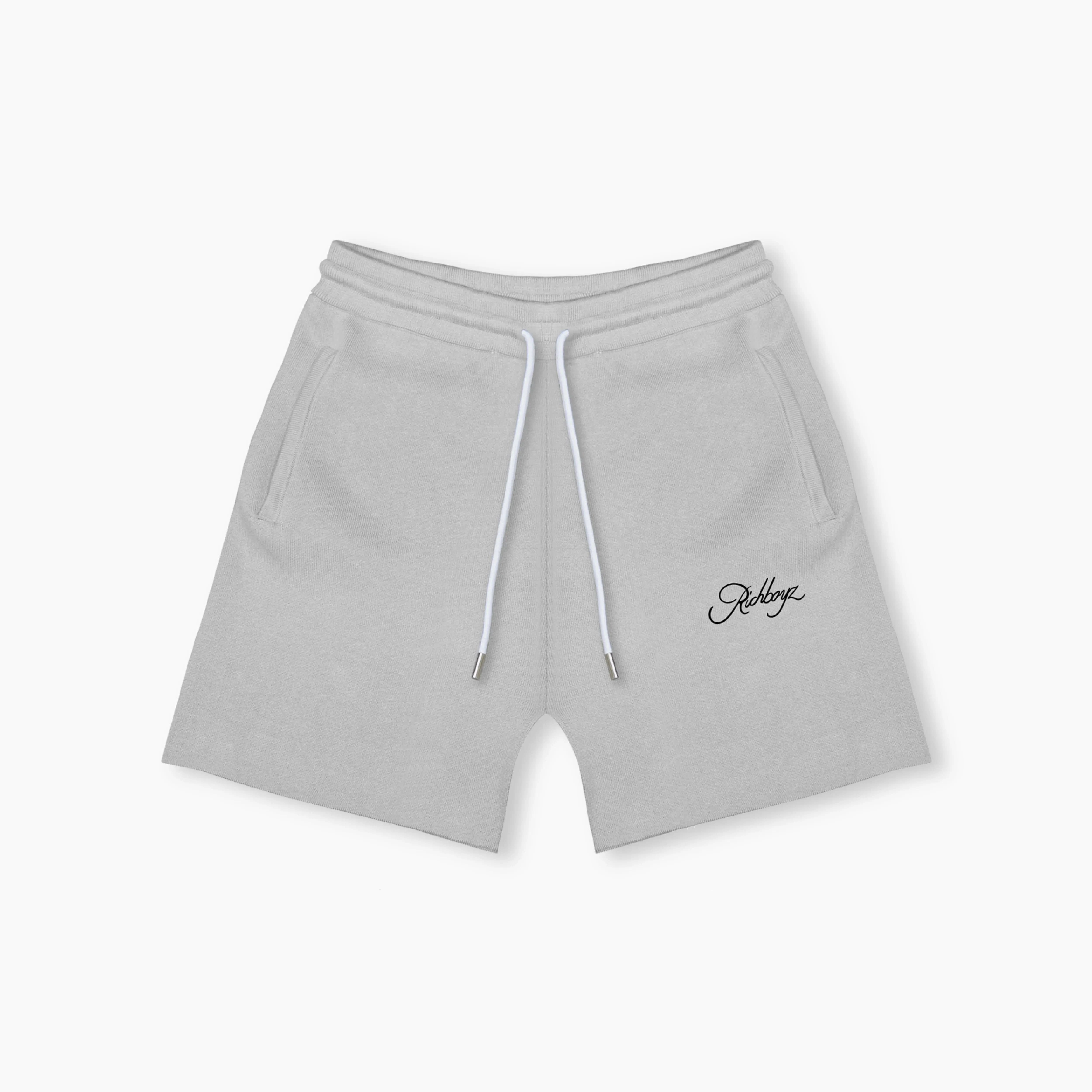 Knitted Shorts - Pebble