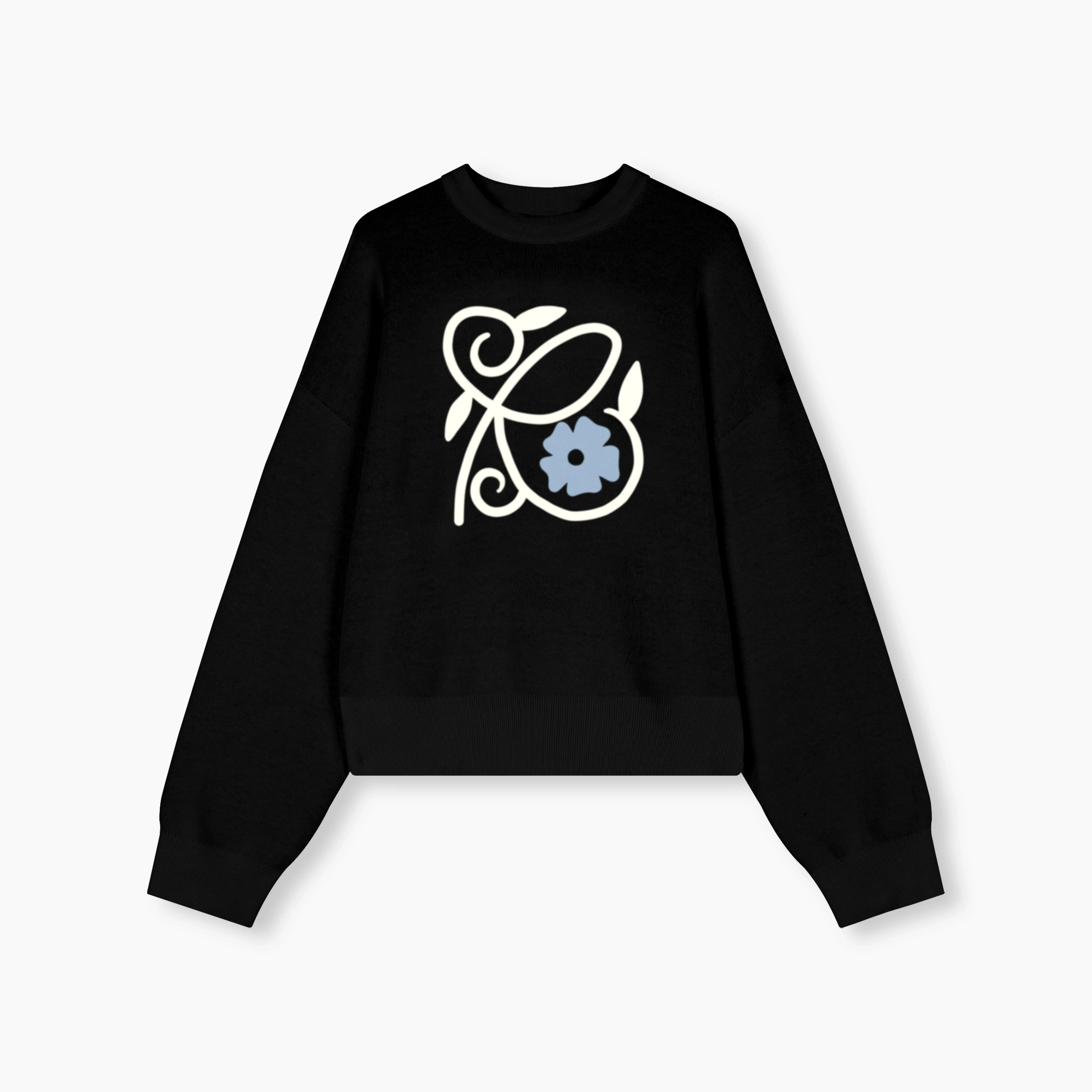 Knitted Porcelain Sweater - Graphite