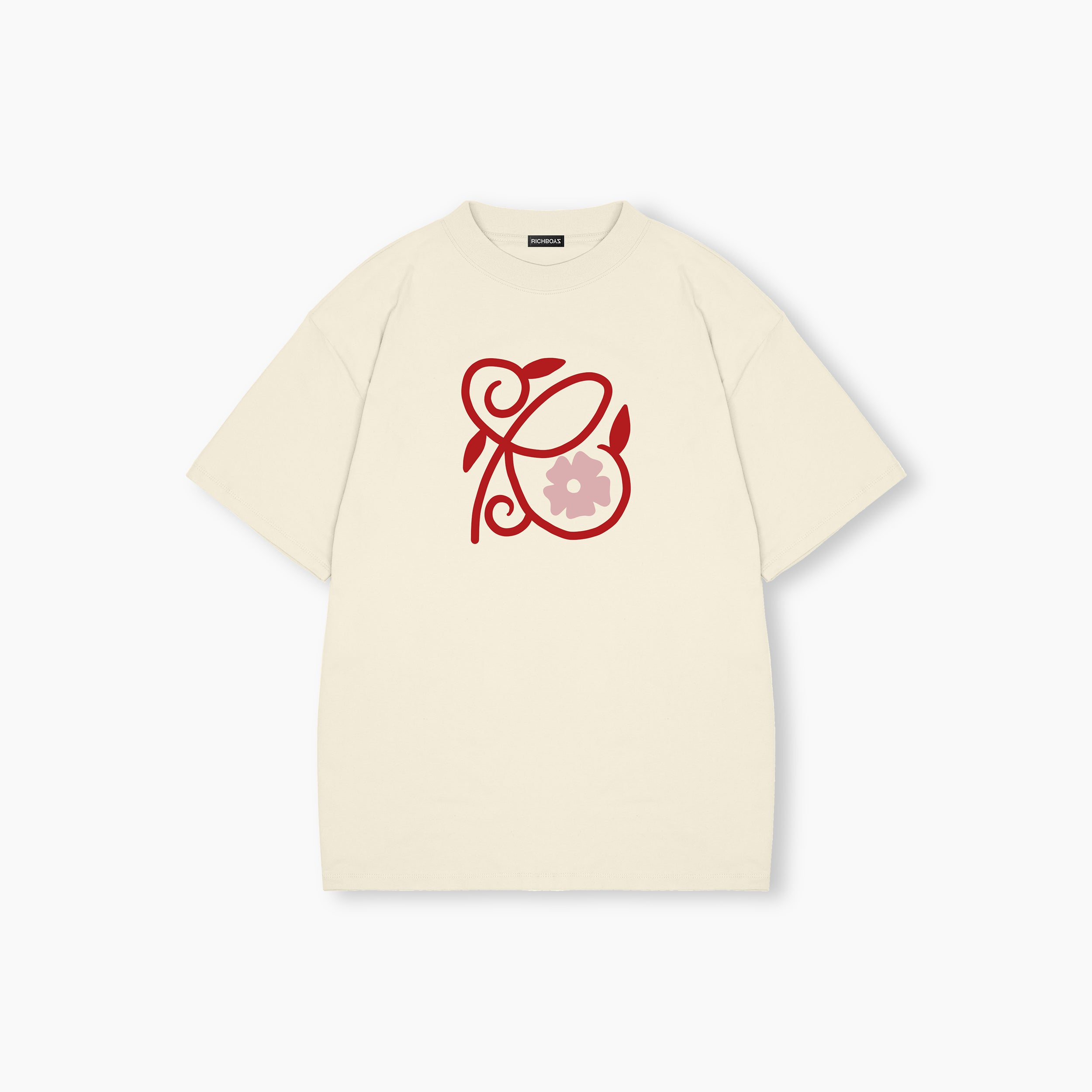 Relaxed Drop Shoulder Tee - Rosé