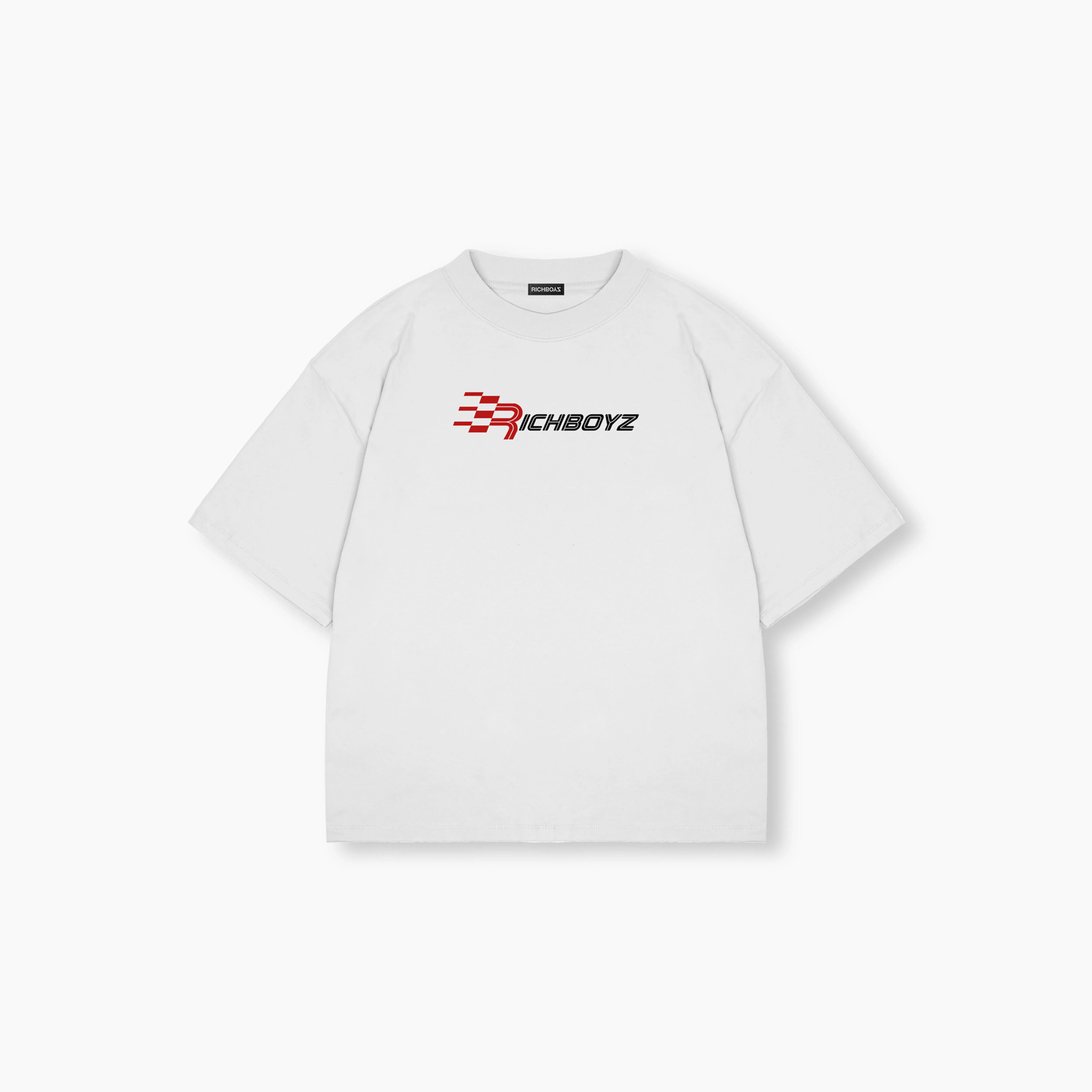Premium Box Tee - Grid White