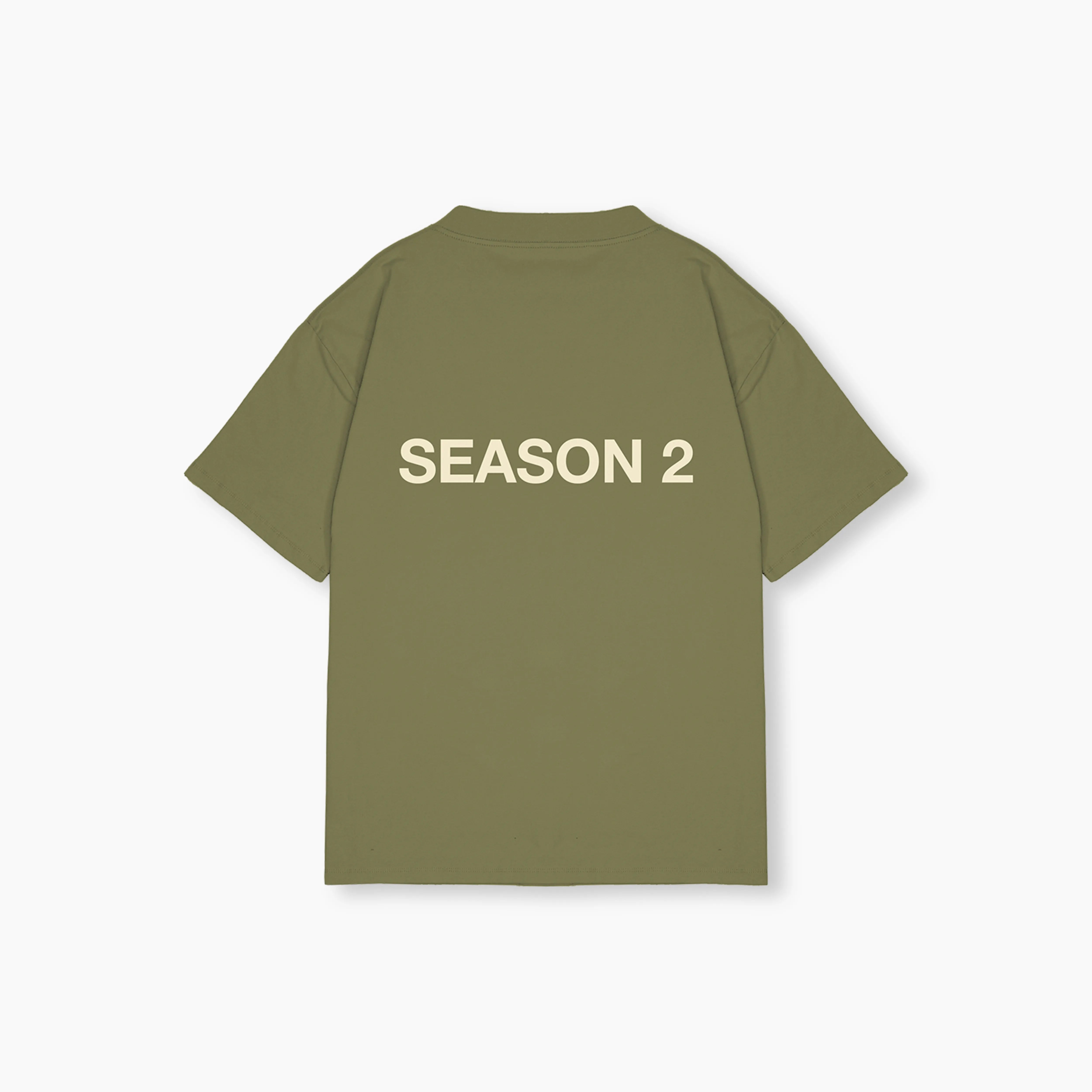 RELAXED DROP SHOULDER TEE - ARTICHOKE