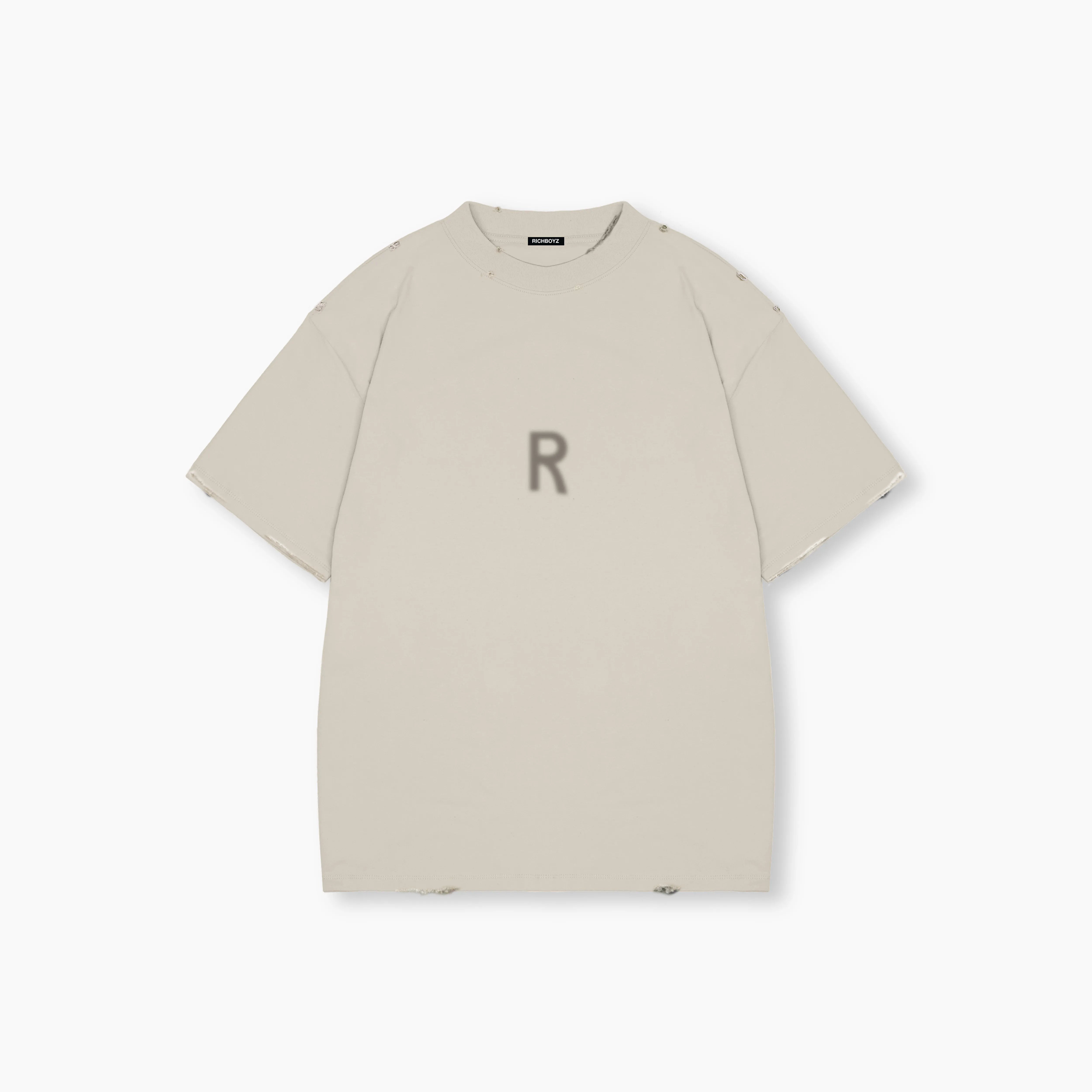 Relaxed Drop Shoulder Tee - Bone