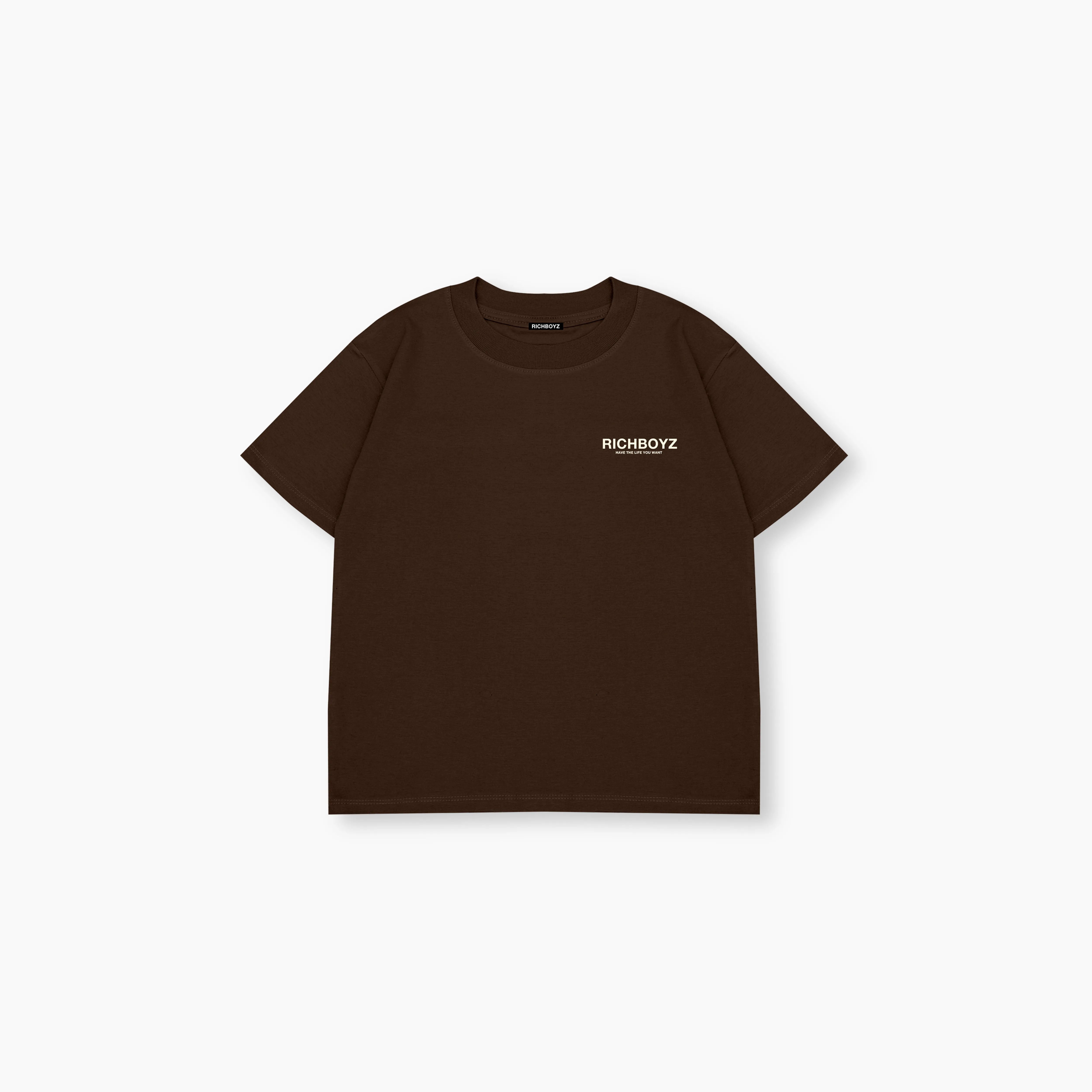 Kidz Relaxed Drop Shoulder Tee - Choco Brown