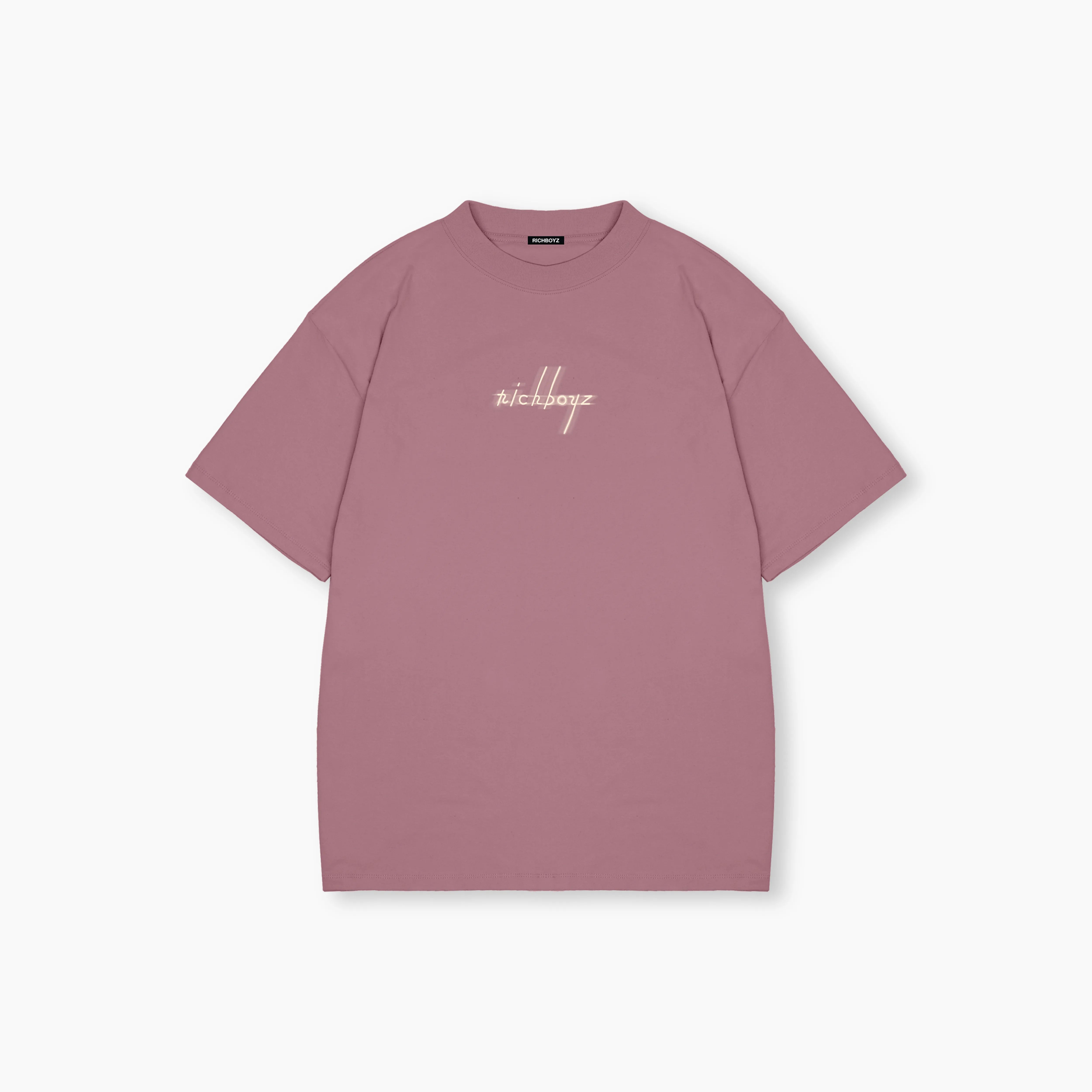 Relaxed Drop Shoulder Tee - Mauve