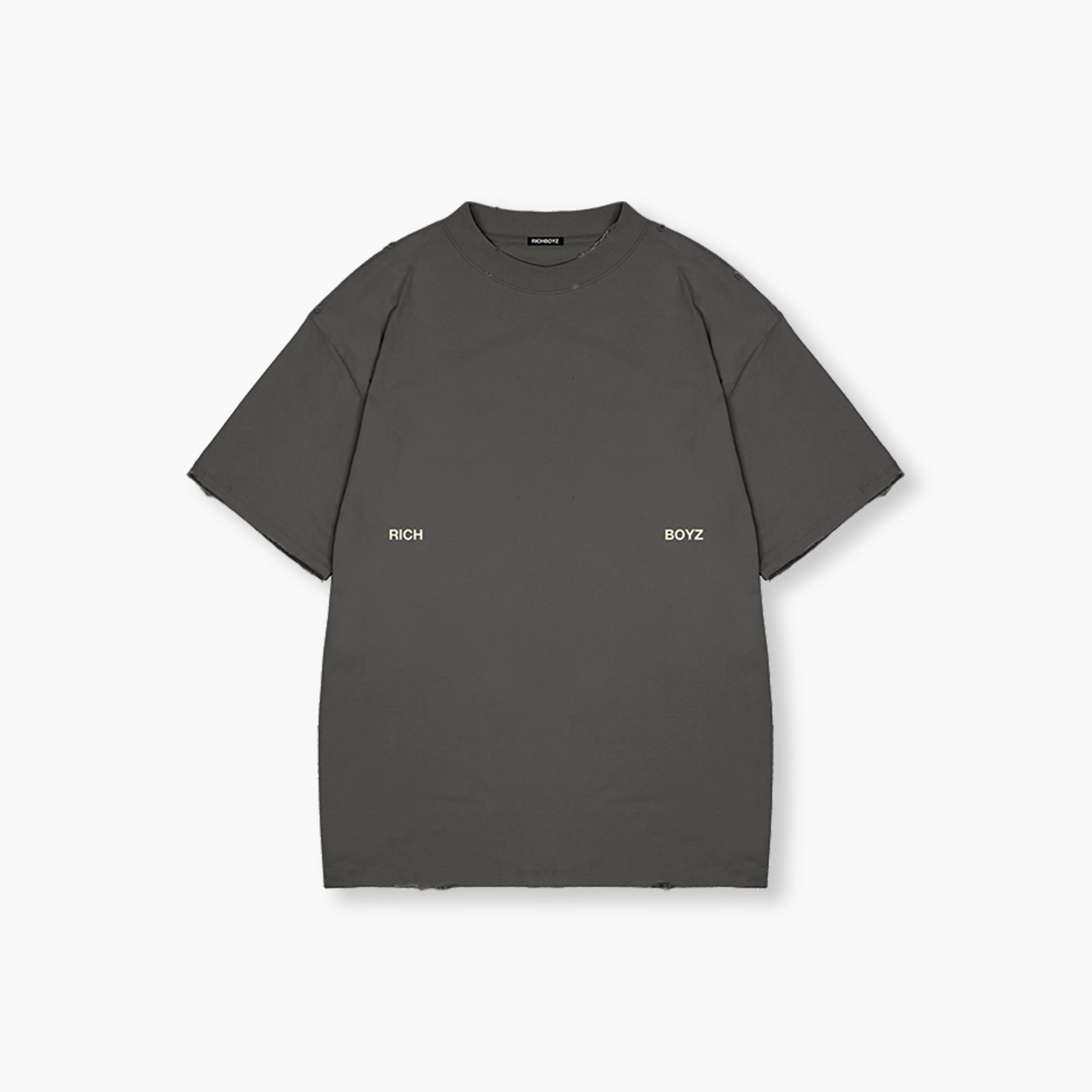 Relaxed Drop Shoulder Tee - Smoke