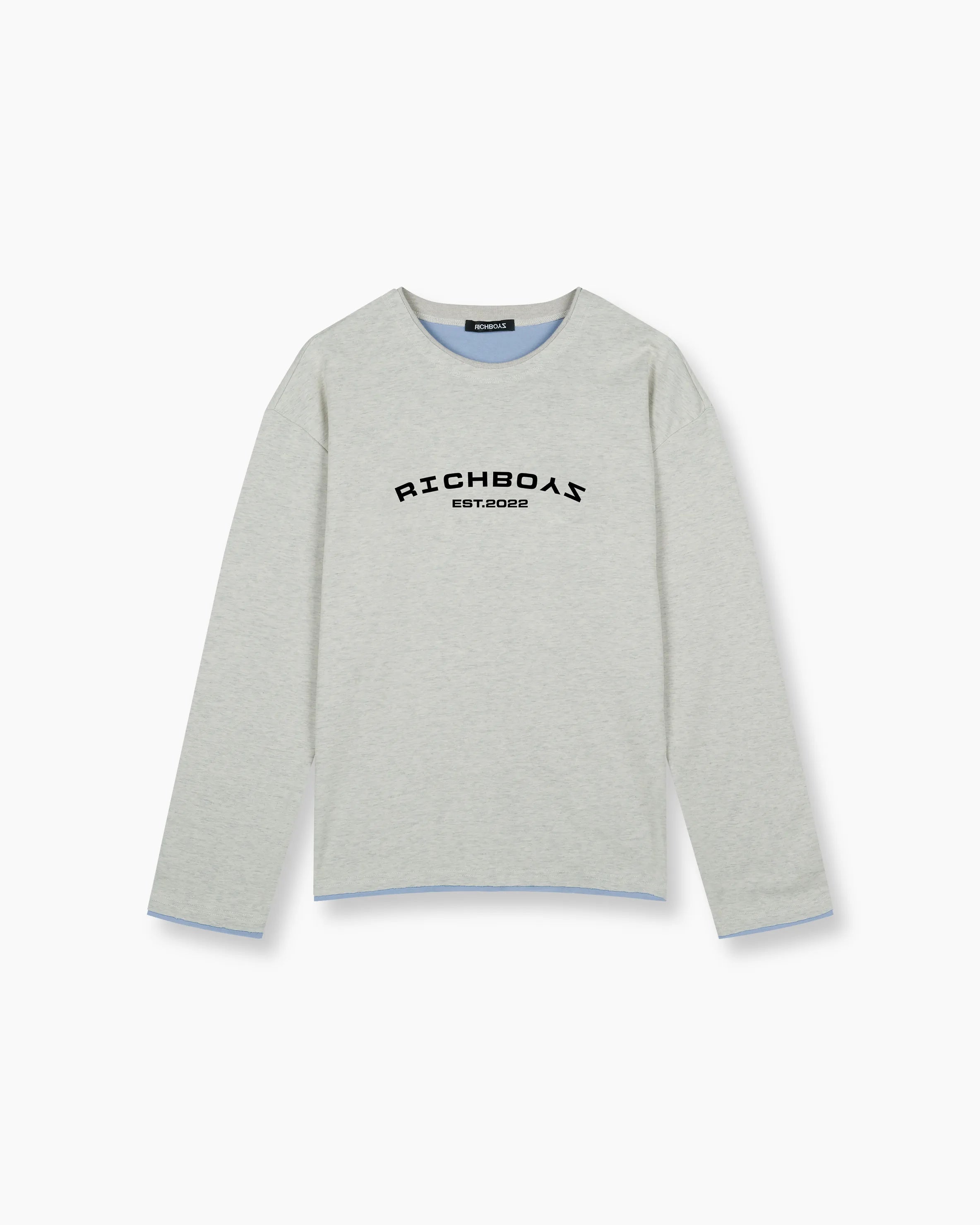 Raw Edge Long Sleeve - Lagoon