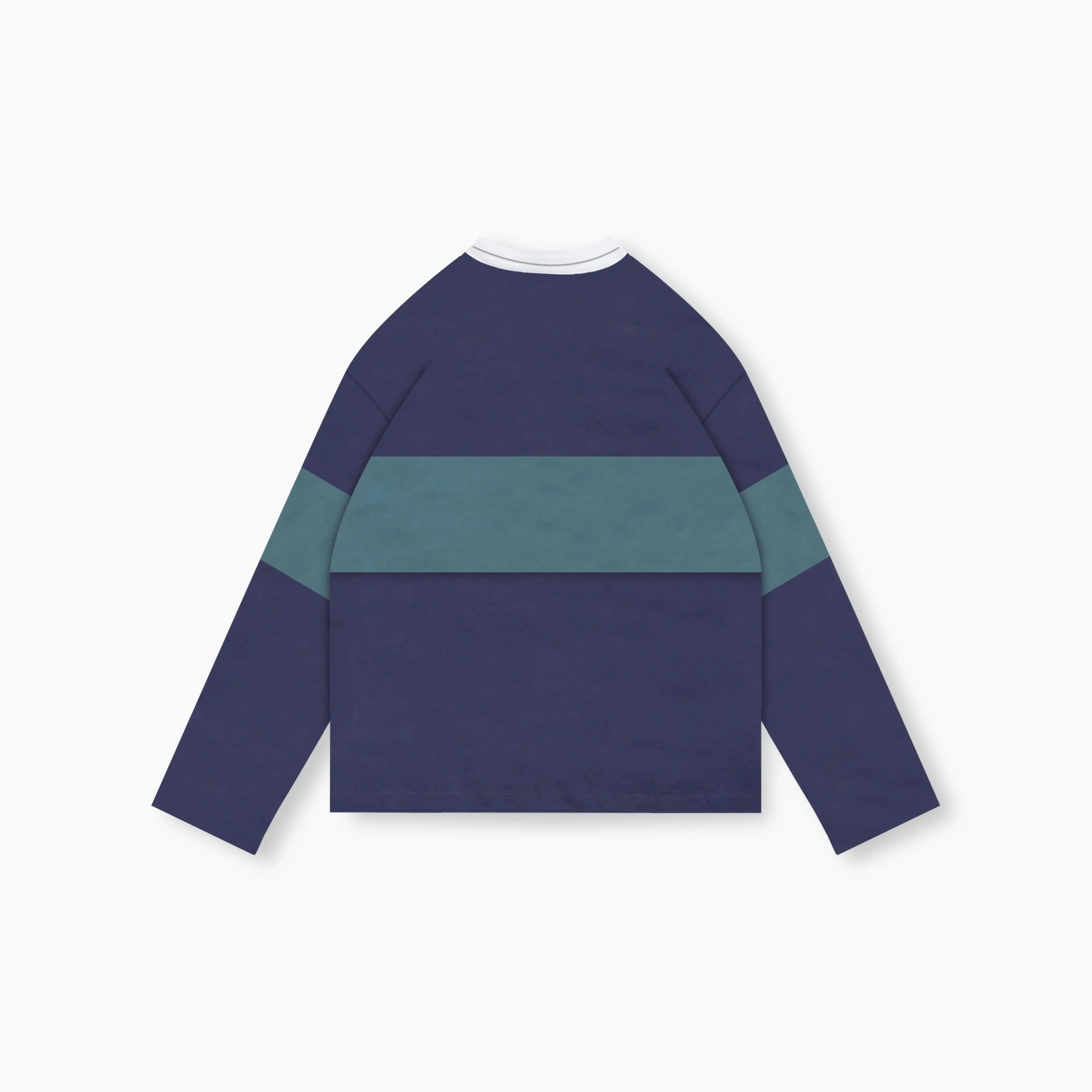 Striped Dual Collar Longsleeve