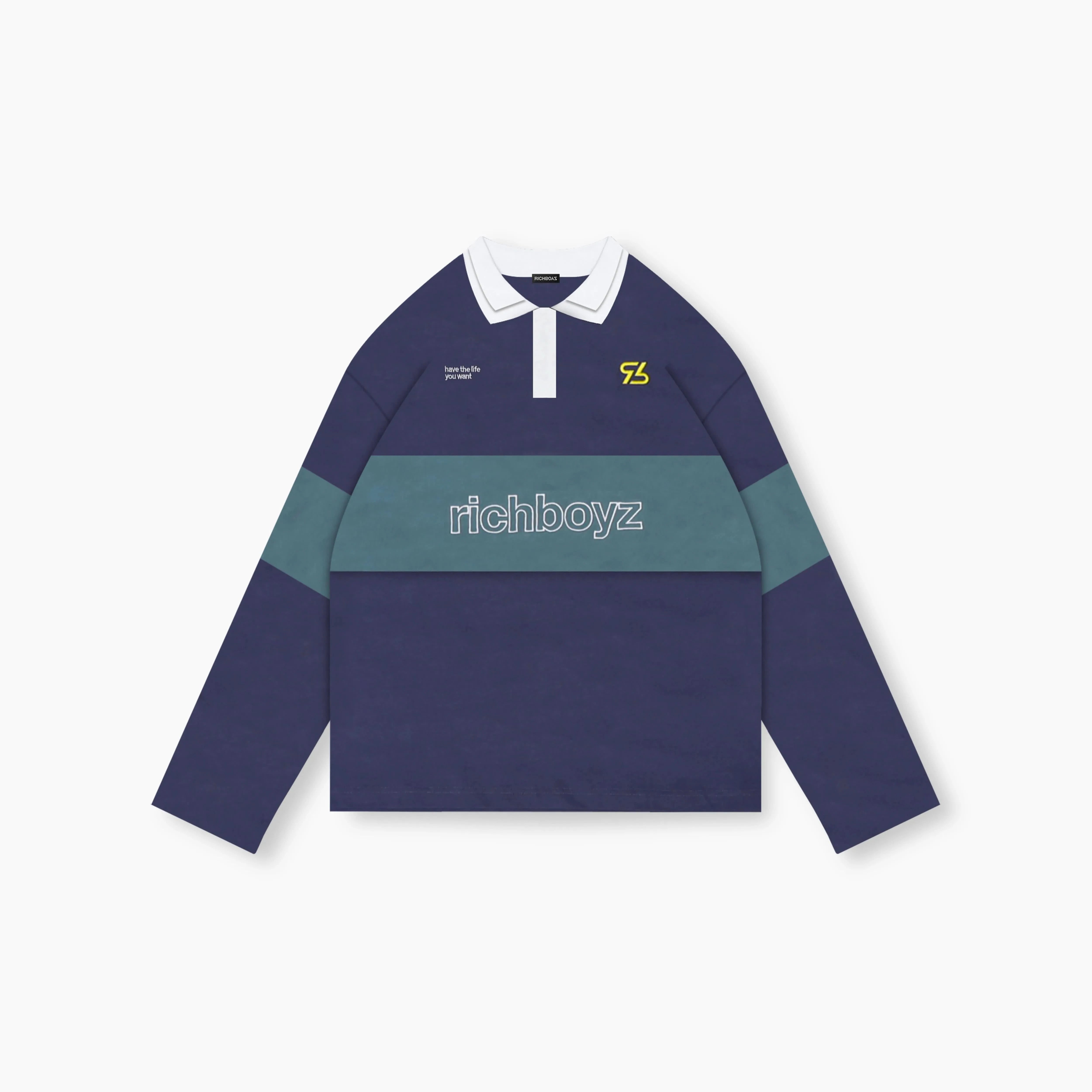 Striped Dual Collar Longsleeve