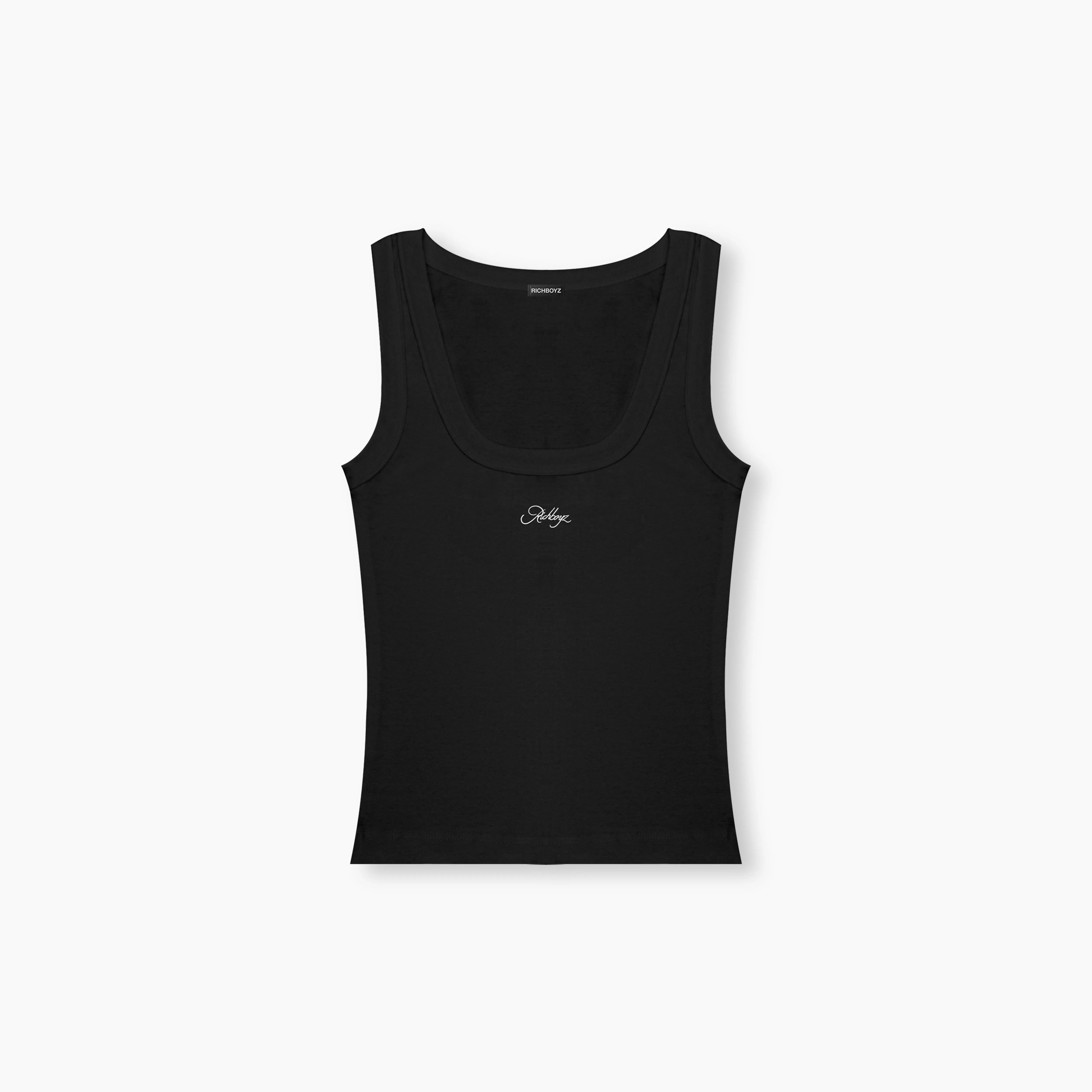 Cotton Rib Tank Top Women - Obsidian