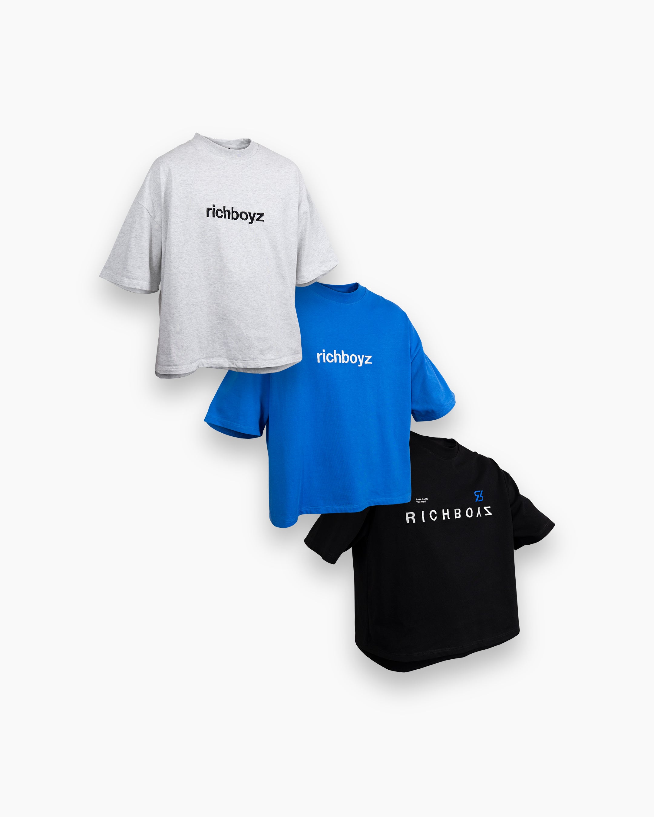 Premium Box Tee Threads - Pacific Blue