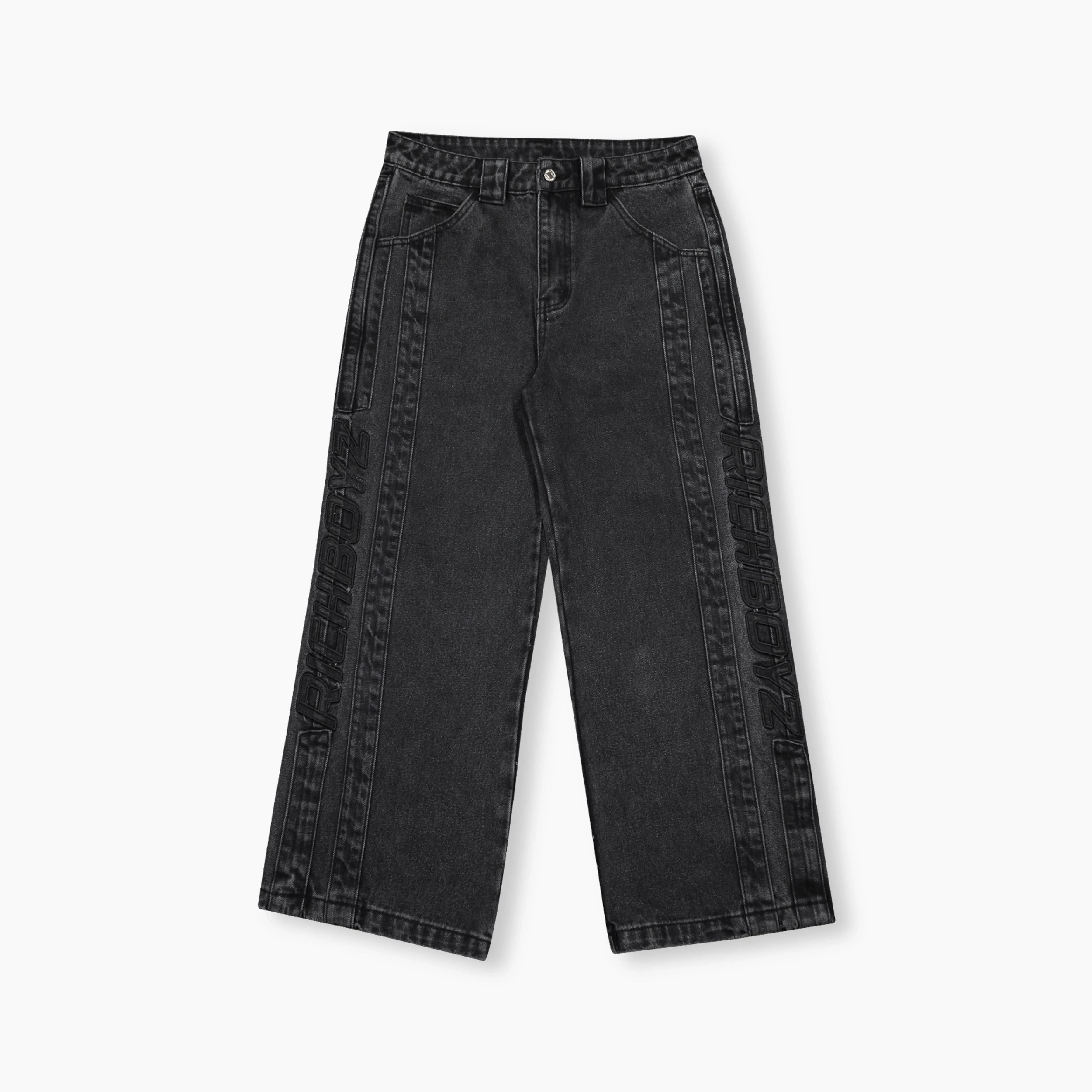 Washed Denim Pants