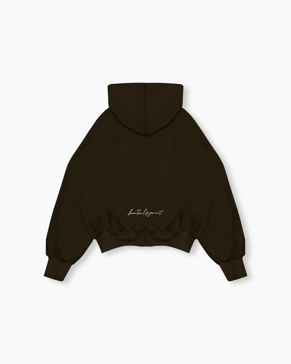 Zip Plush Hoodie - Cocoa