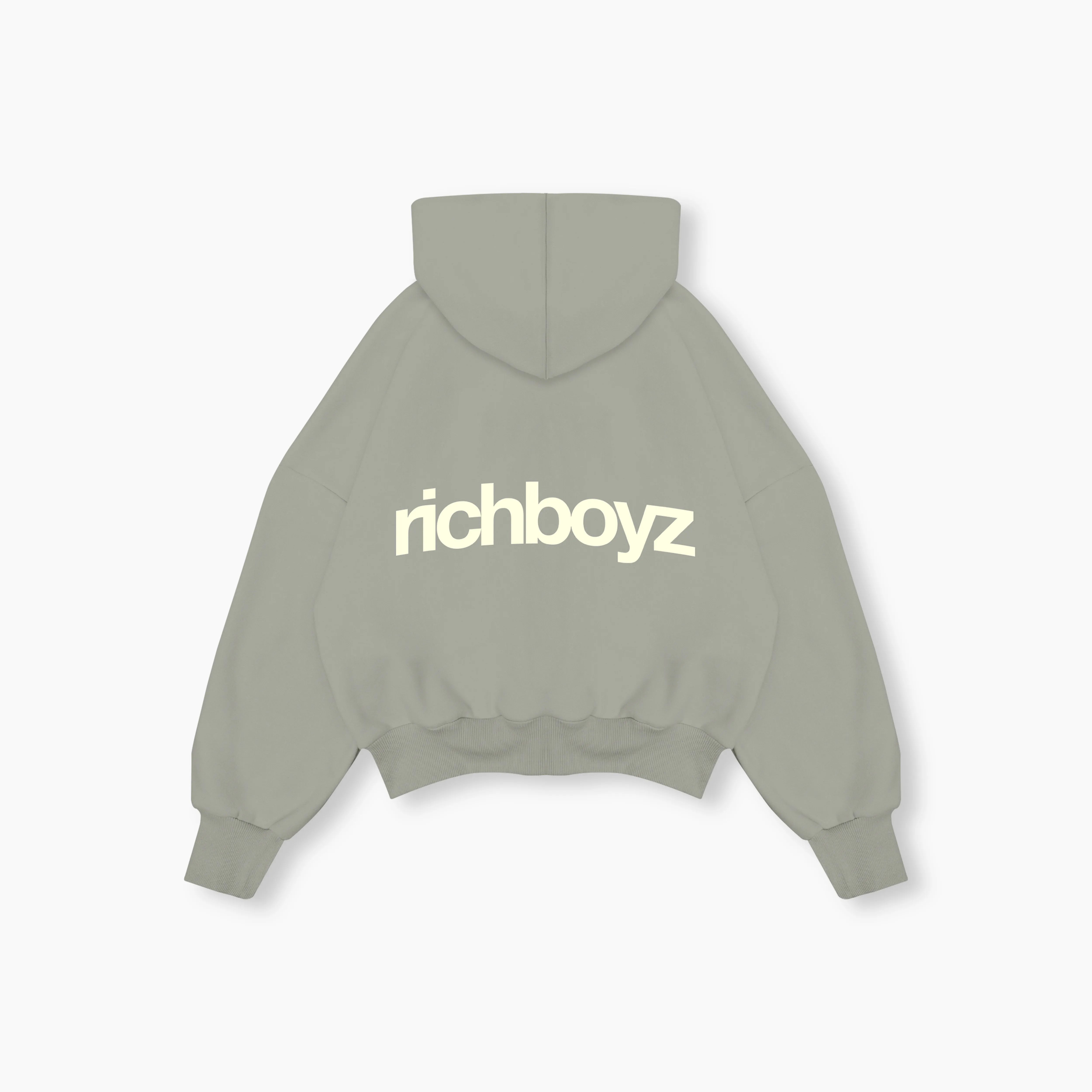 Double Zip Box Hoodie V2 - Icy Gray