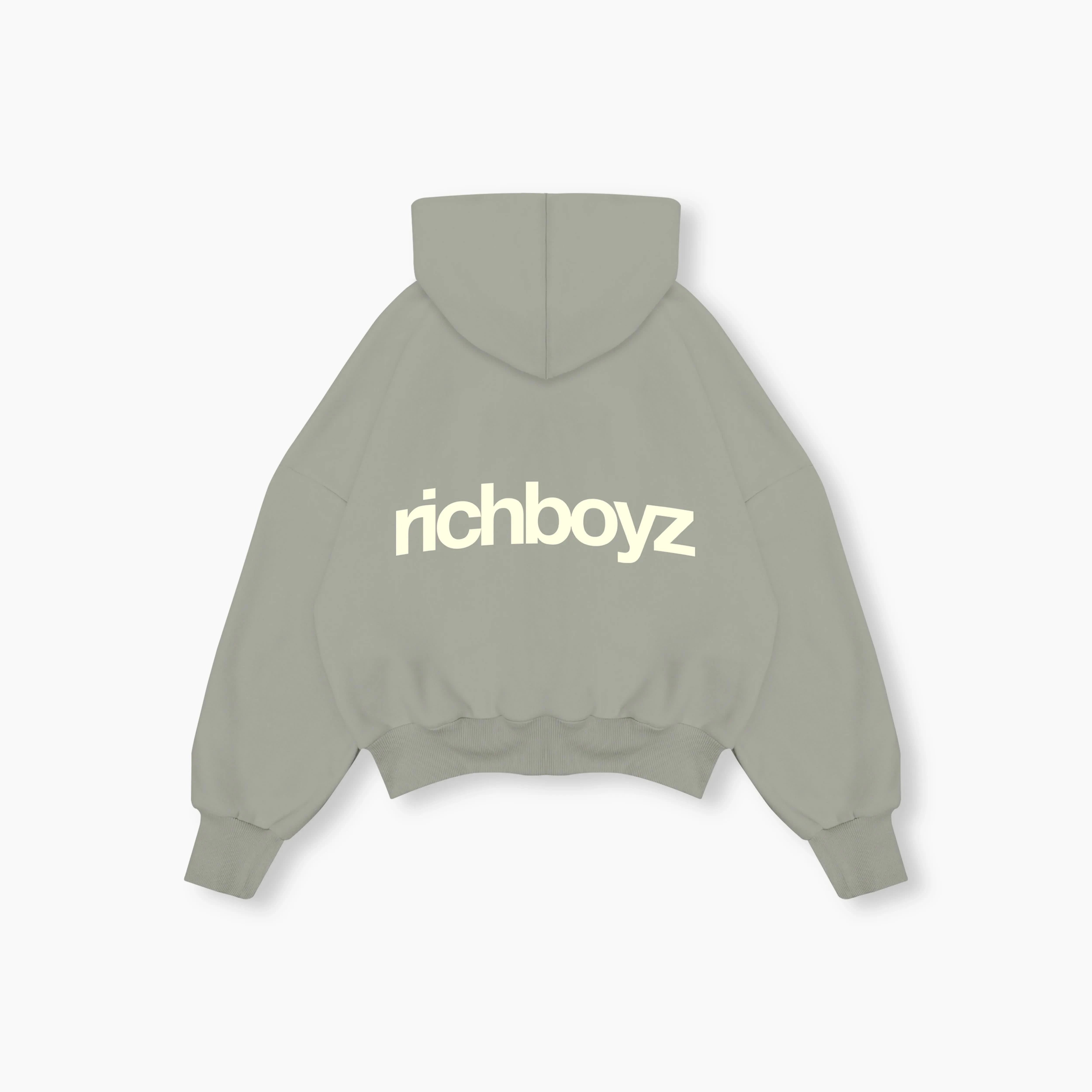 Double Zip Box Hoodie V2 - Icy Gray