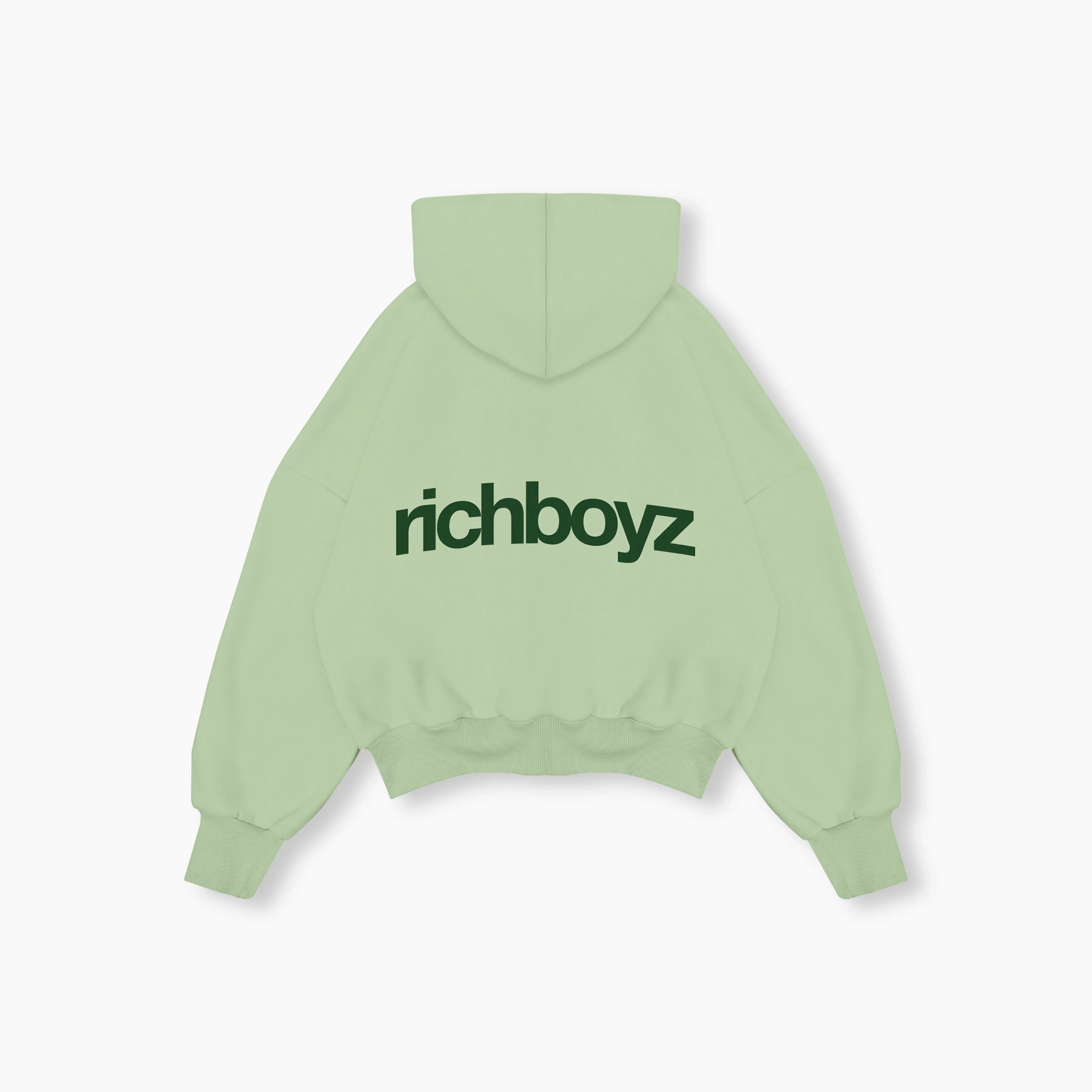 Double Zip Box Hoodie V2 - Matcha