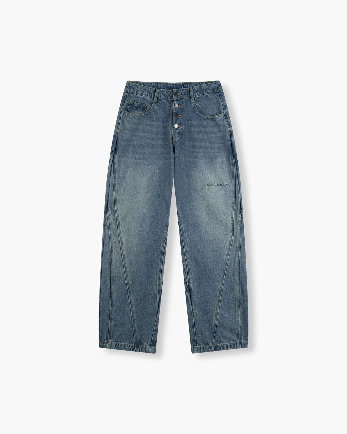Barrel Denim Pants - Washed Indigo