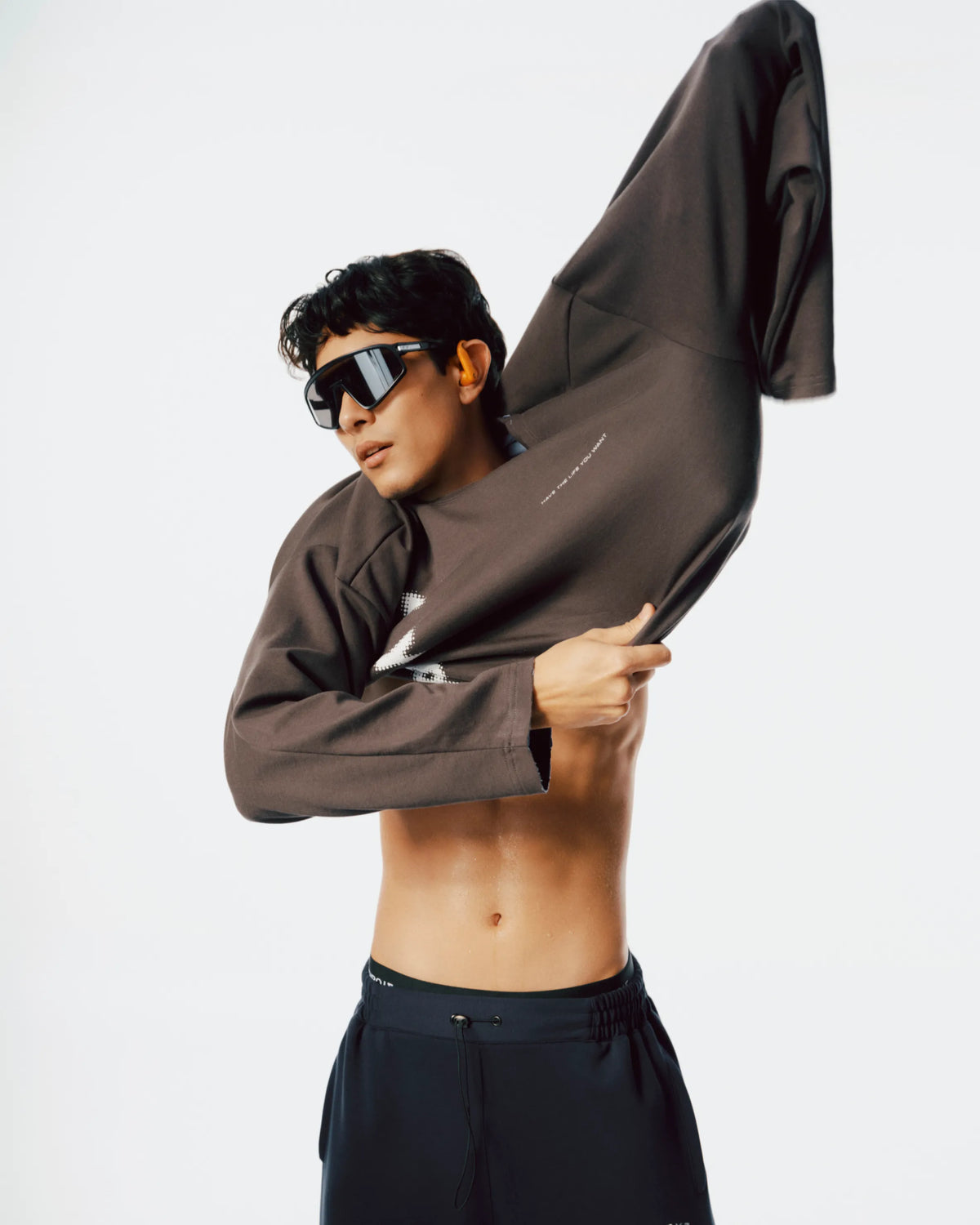 Raw Edge Long Sleeve - Slate