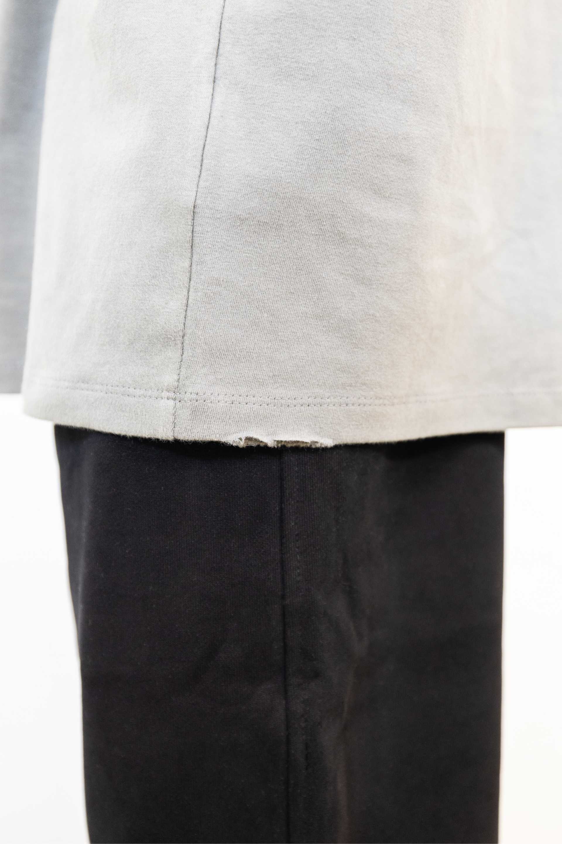 Relaxed Drop Shoulder Tee - Smoke