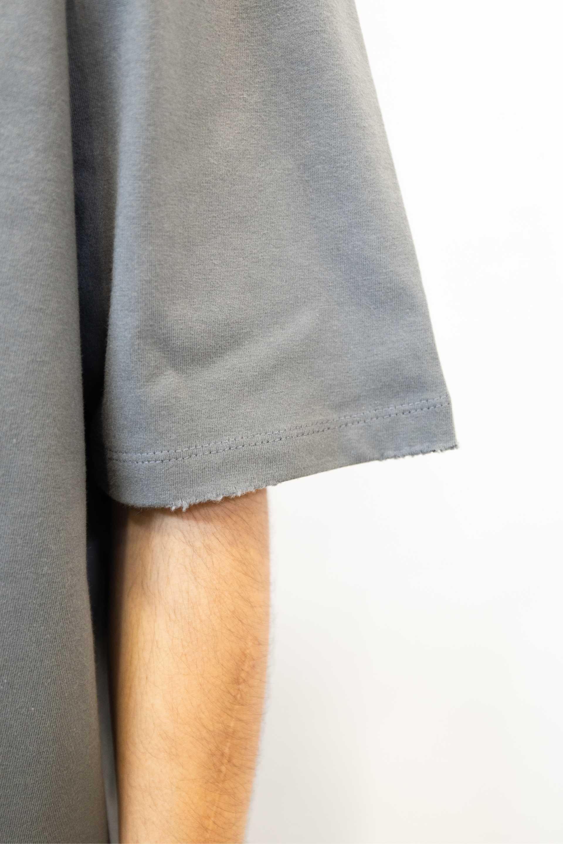 Relaxed Drop Shoulder Tee - Smoke