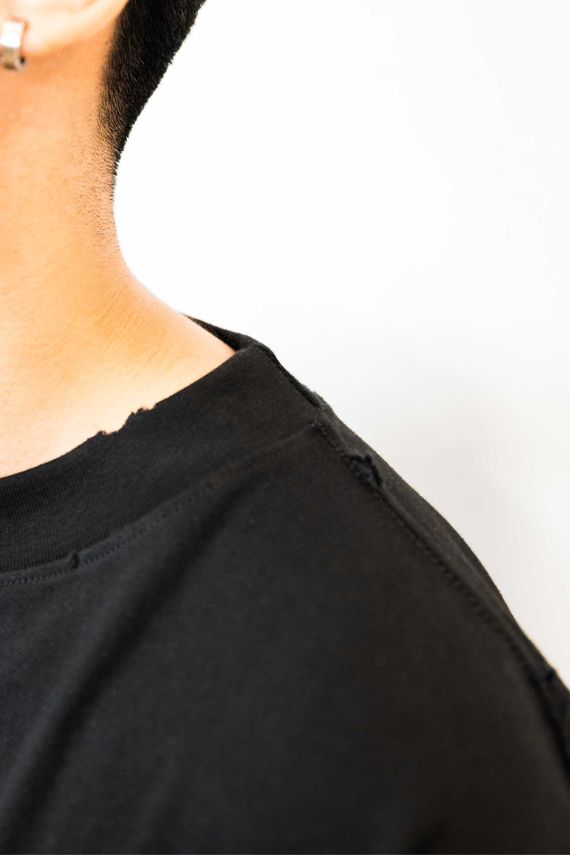 Relaxed Drop Shoulder Tee - Slate