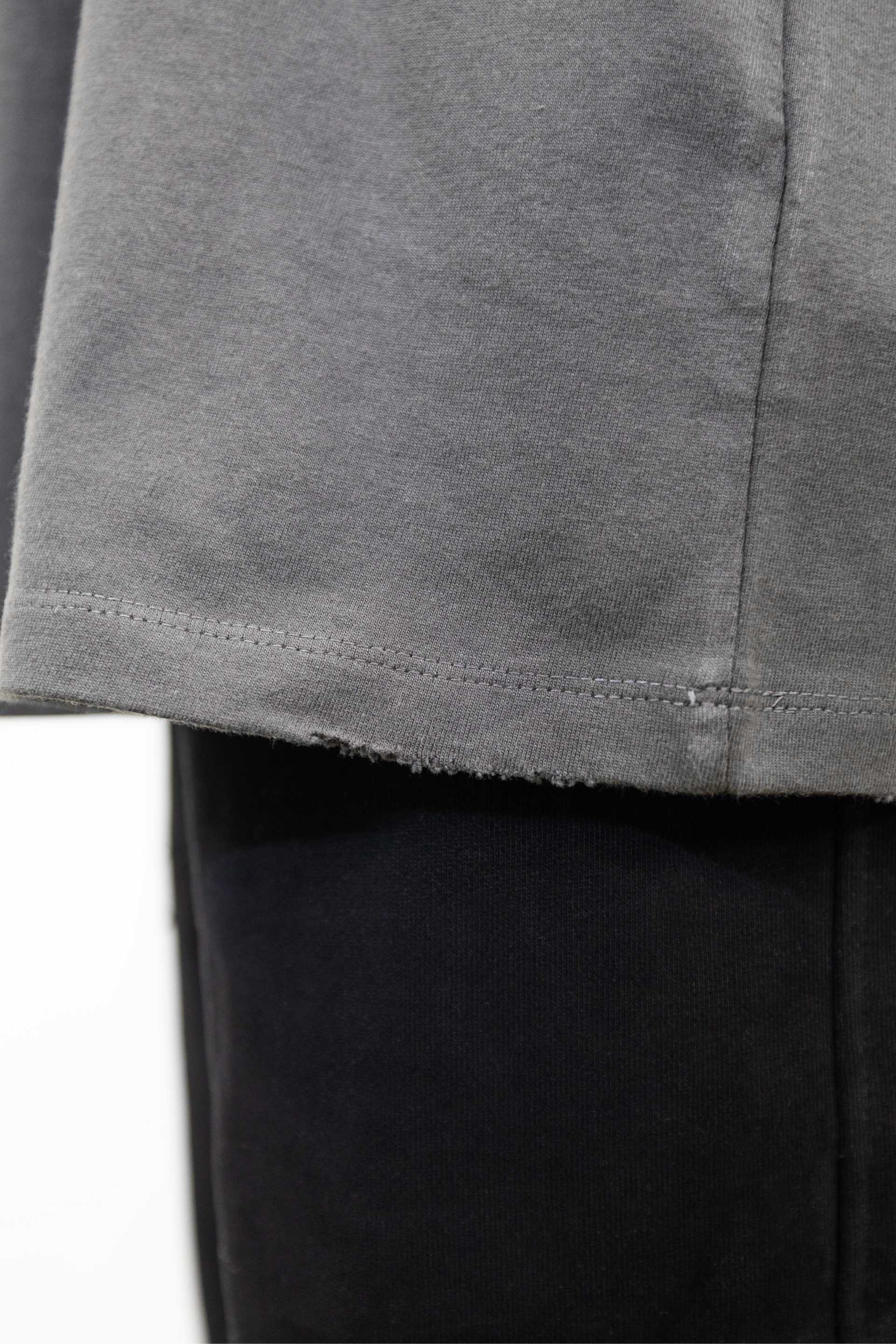 Relaxed Drop Shoulder Tee - Asphalt