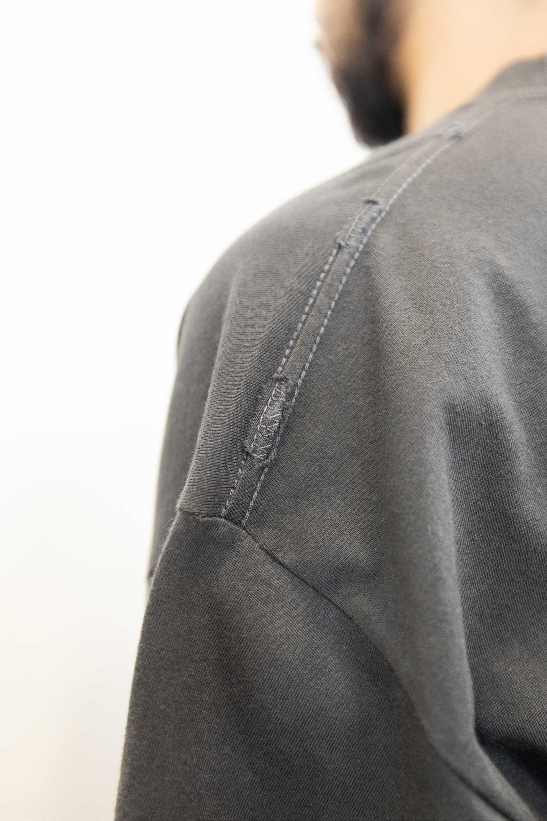 Relaxed Drop Shoulder Tee - Asphalt