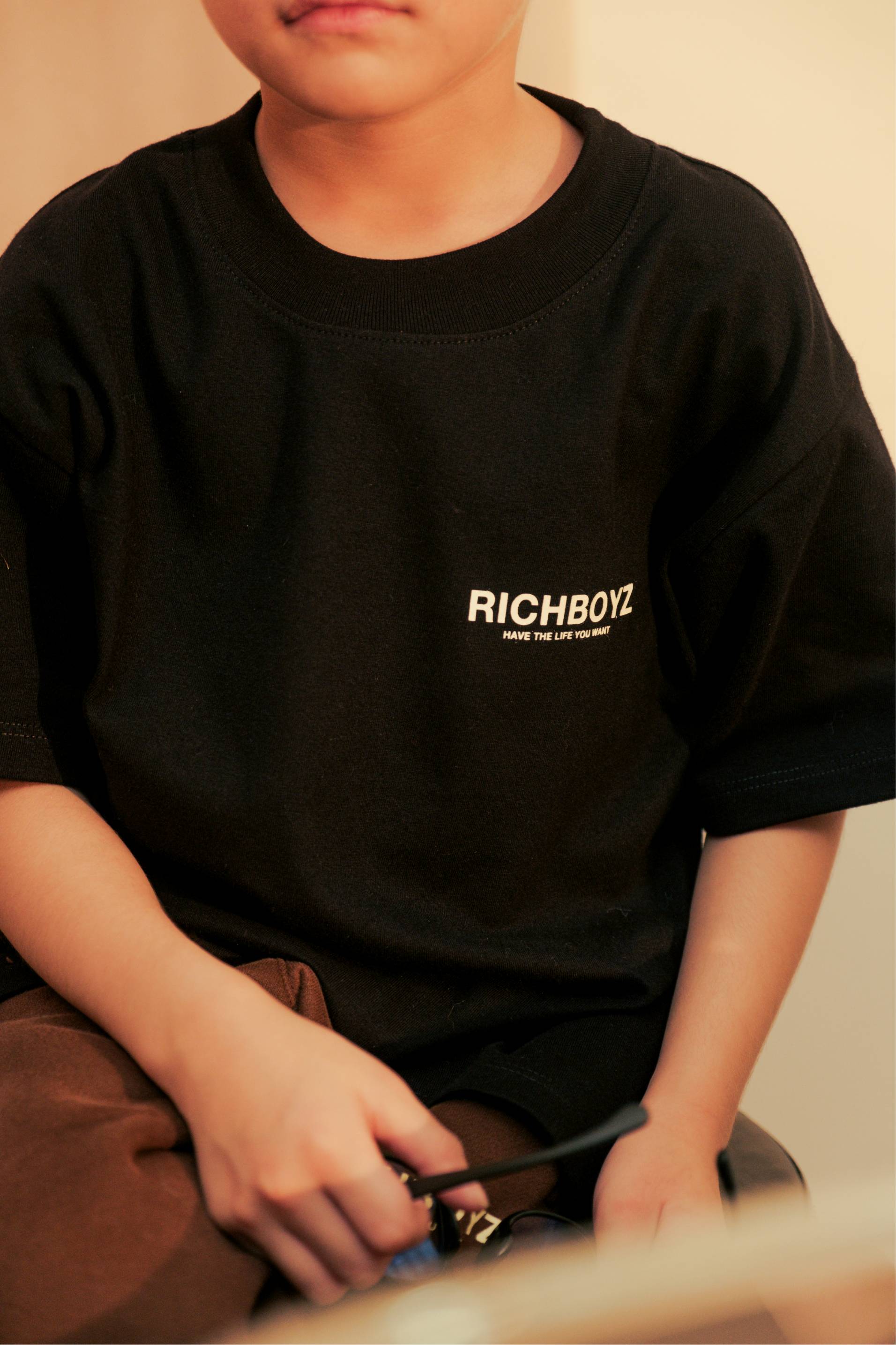Kidz Relaxed Drop Shoulder Tee - Classic Black