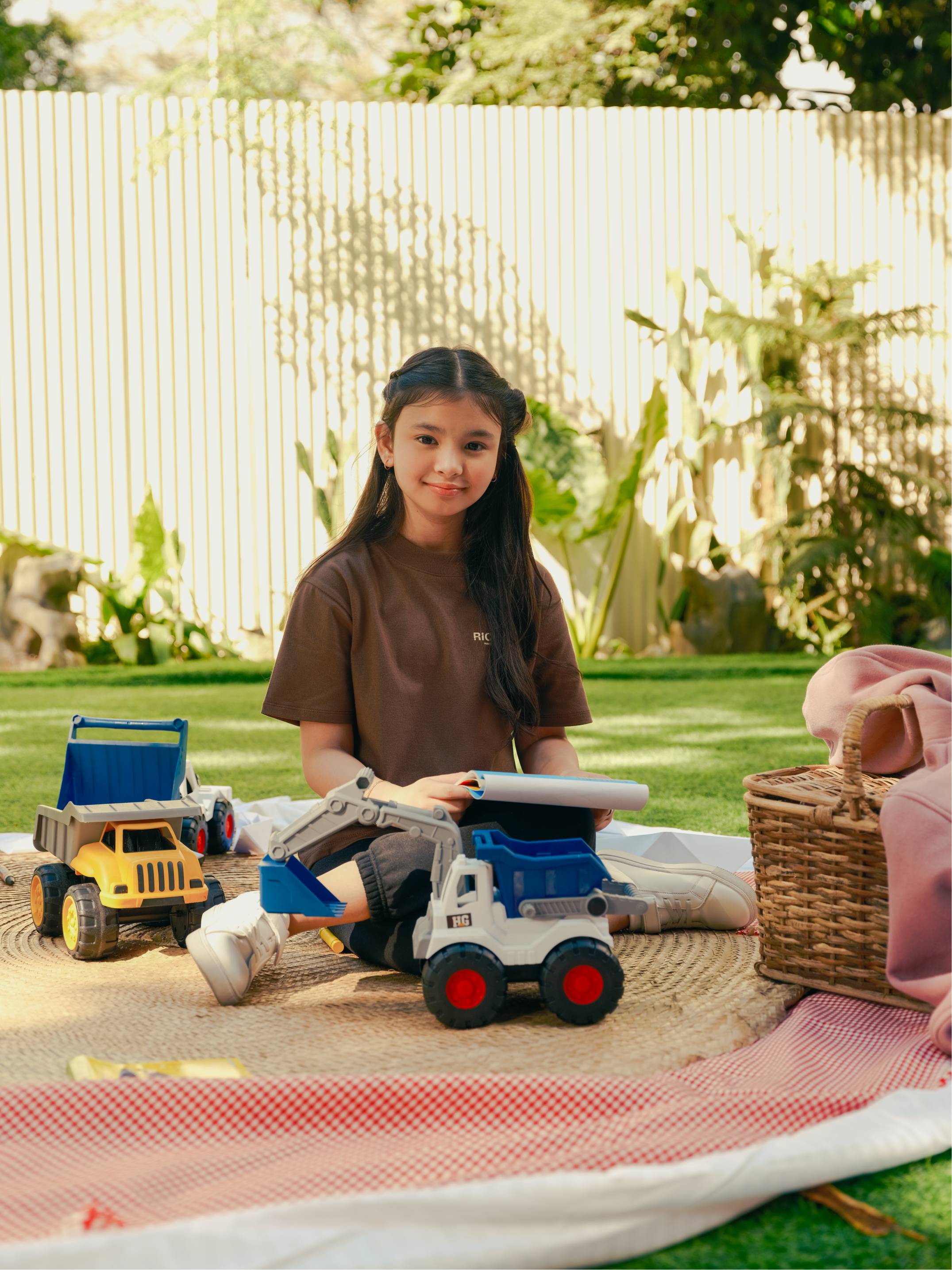 Kidz Relaxed Drop Shoulder Tee - Choco Brown