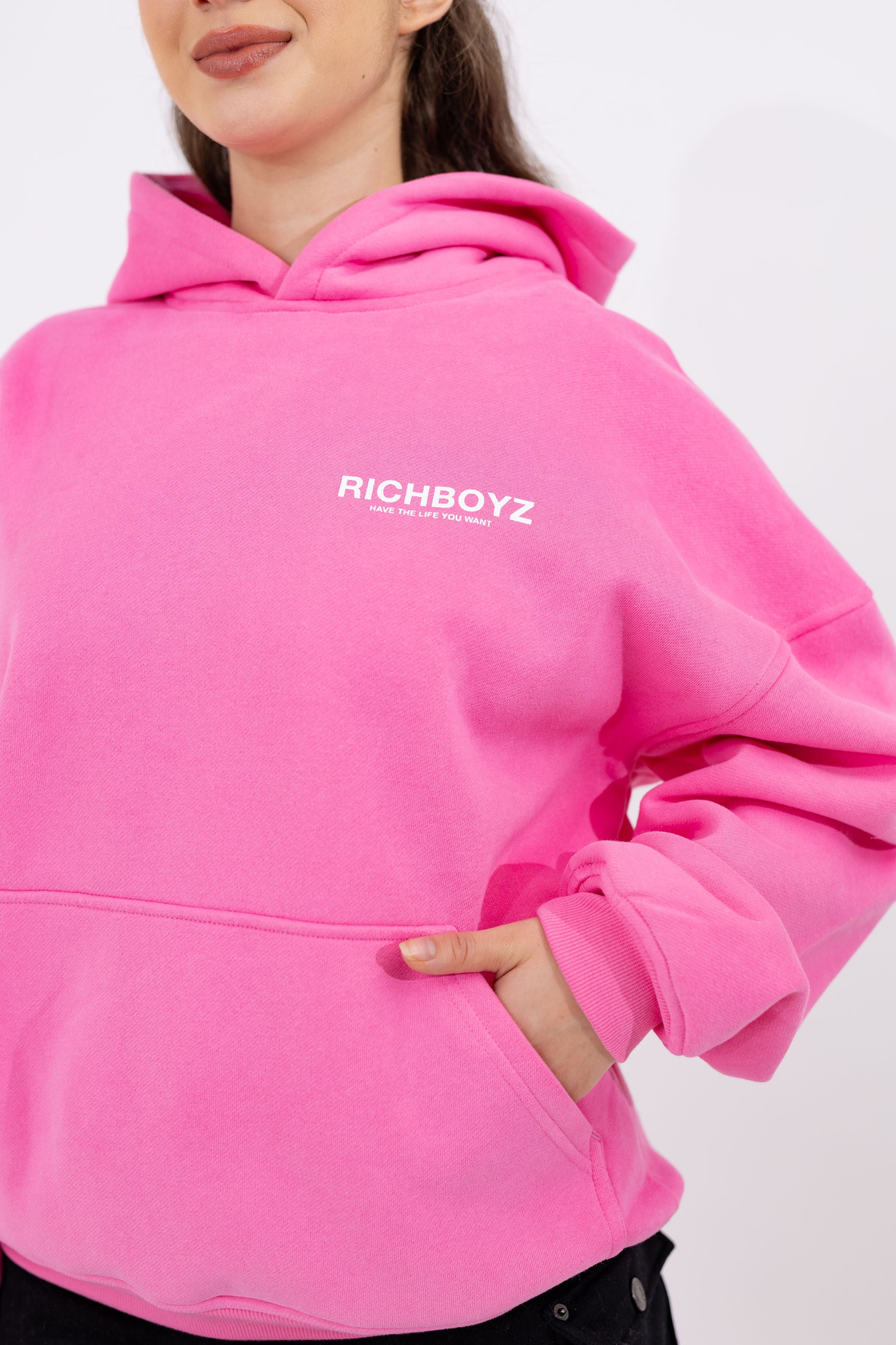 HOODIE - DEEP PINK