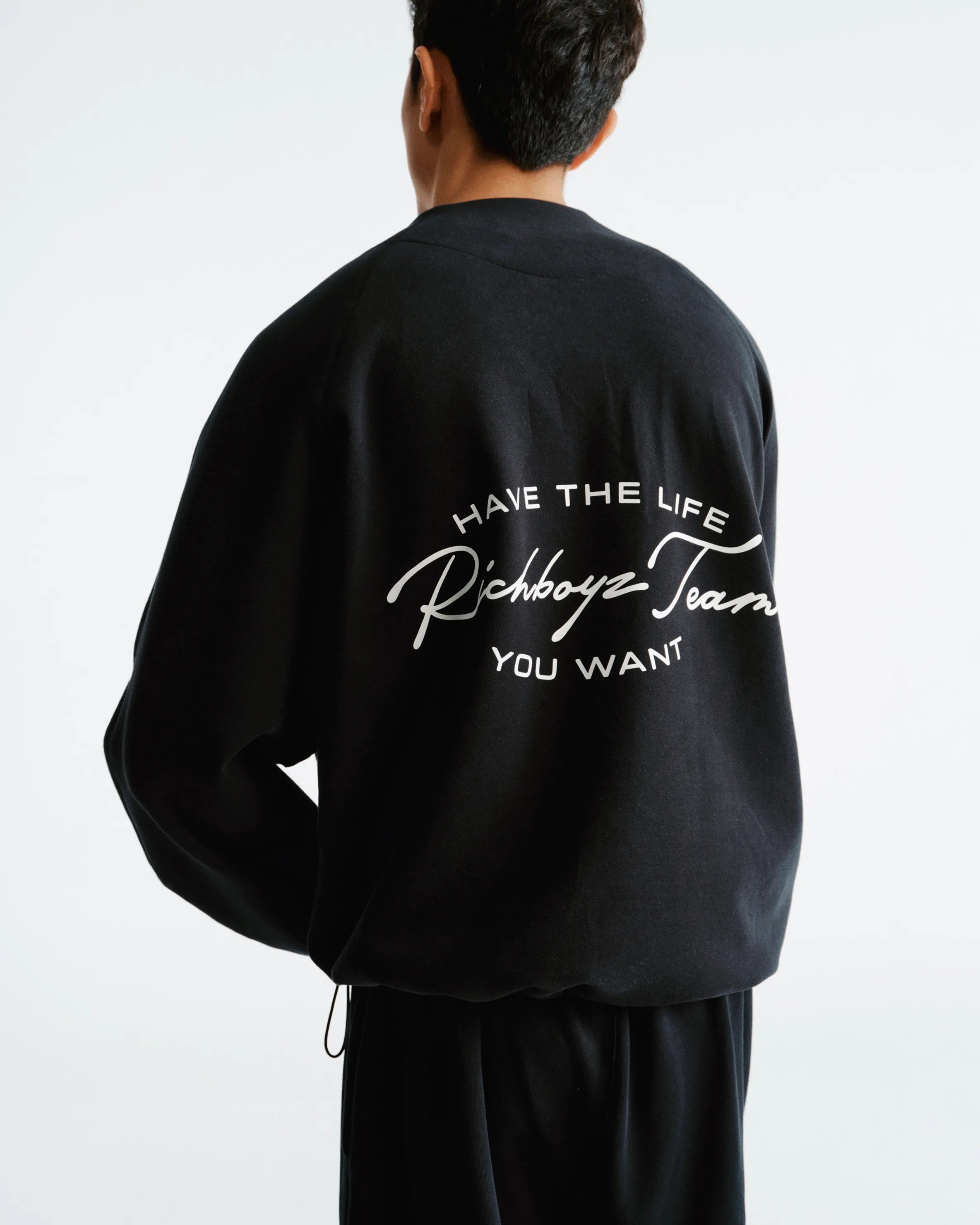 Airy Zip Sweater - Black