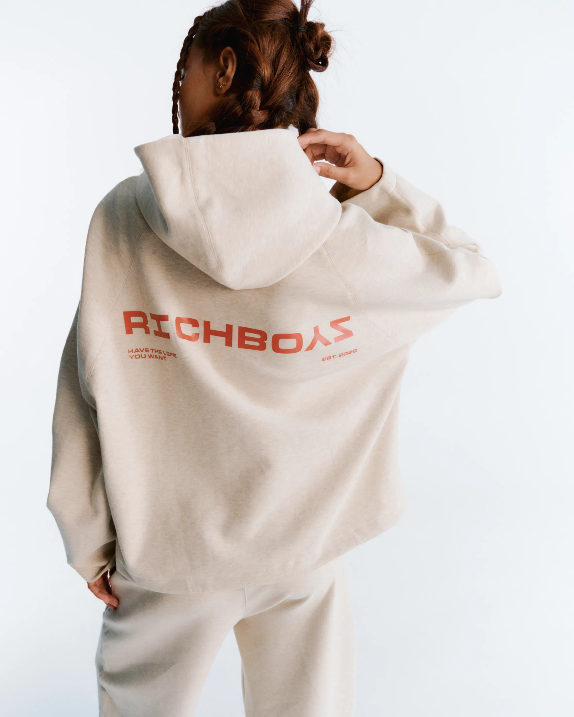 Airy Zip Hoodie - Gray