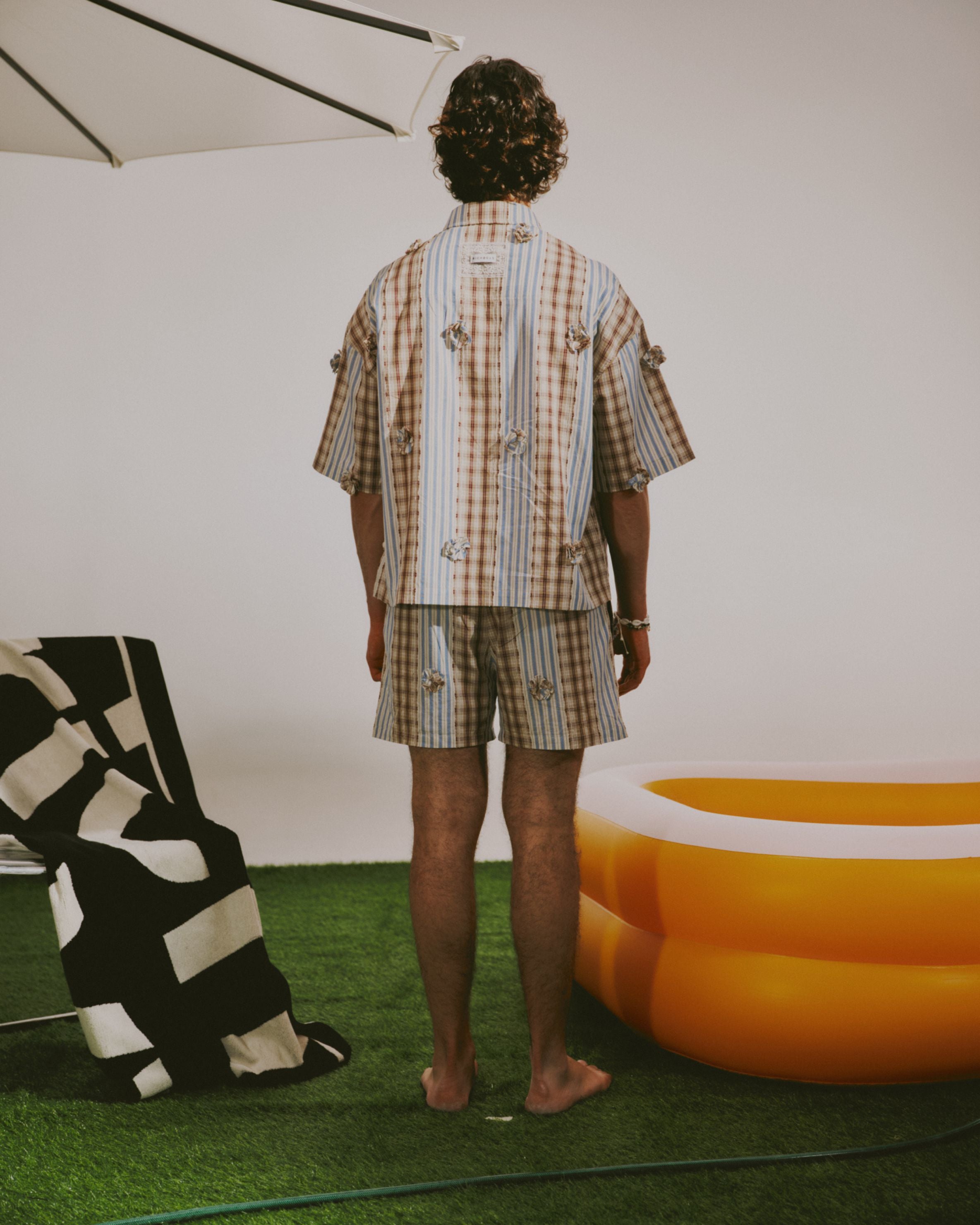 Box Polo Plaid - Sky