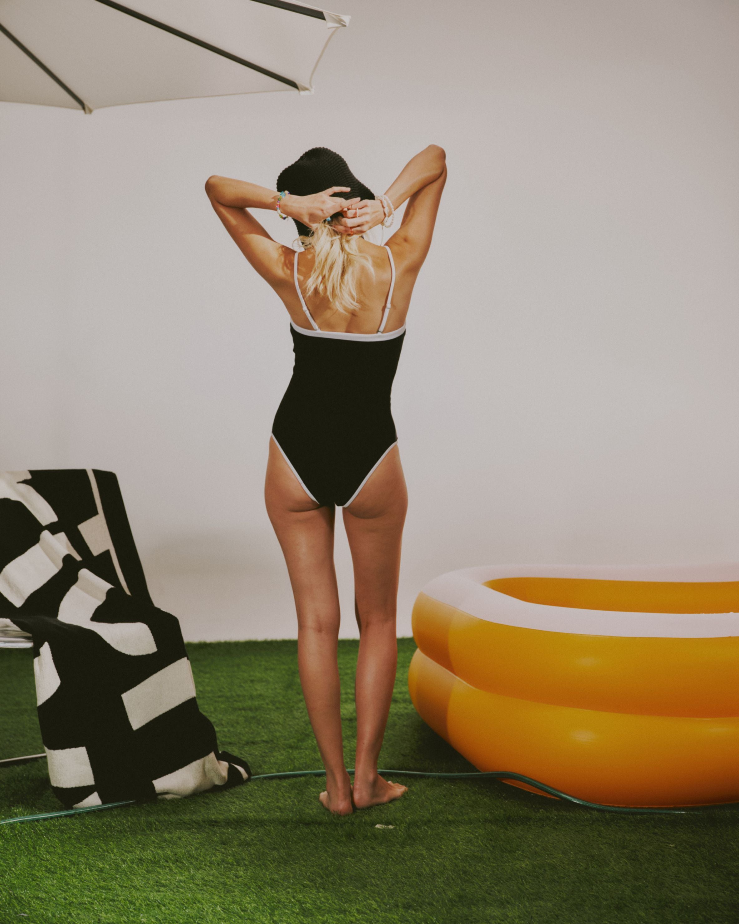 One Piece Swimsuit - Black